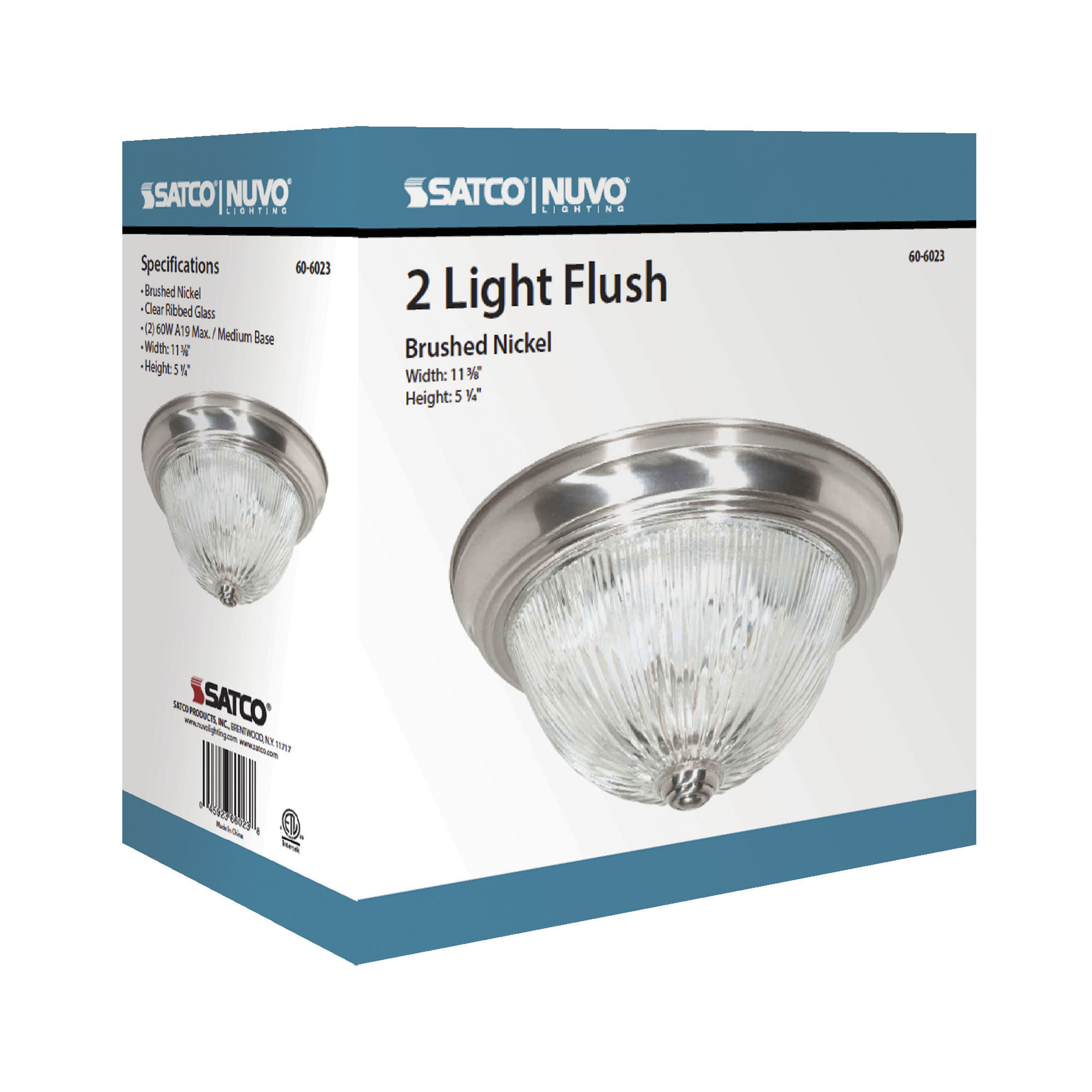 2 LIGHT 11" FLUSH MOUNT - 60-6023