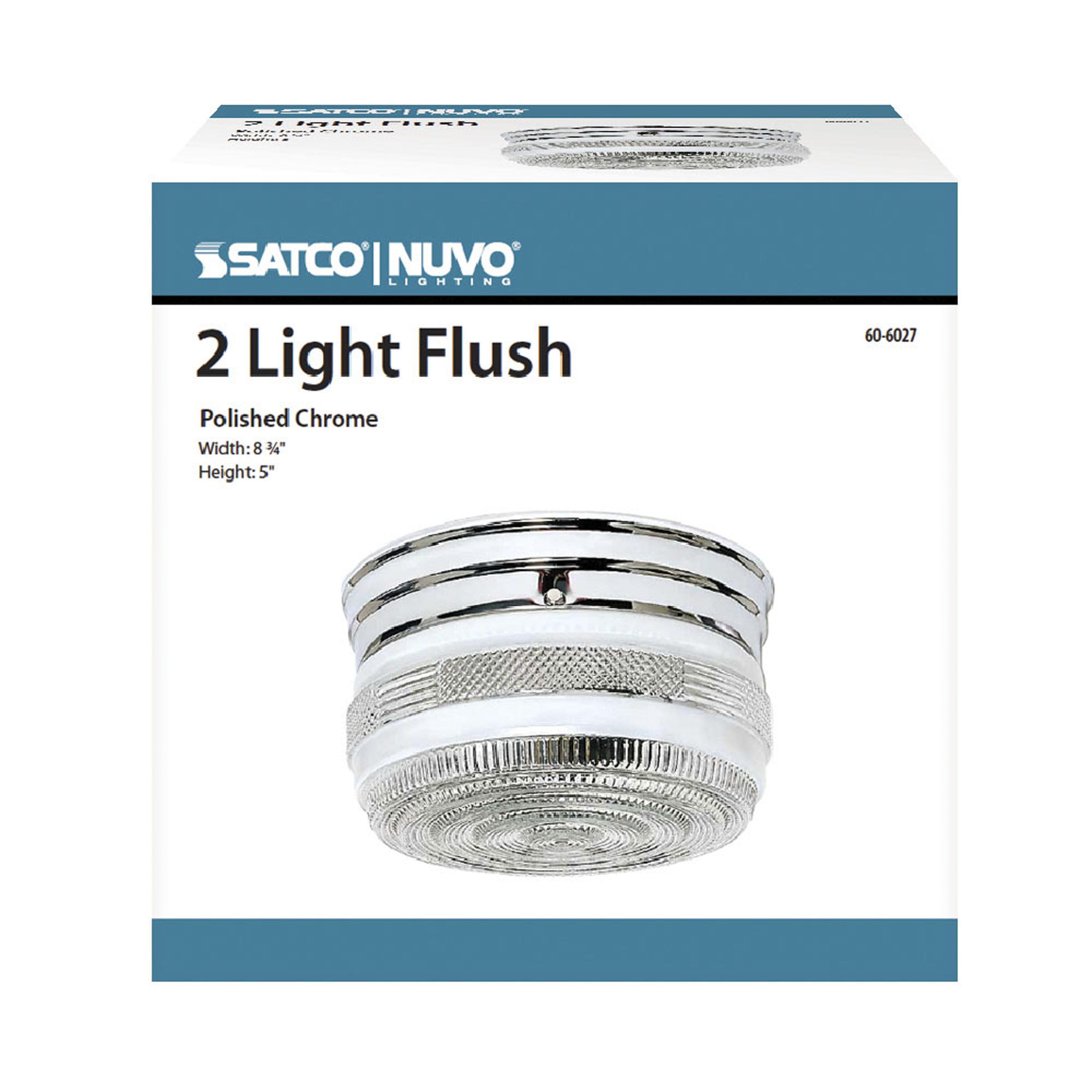 2 LT MEDIUM FLUSH MOUNT DRUM - 60-6027