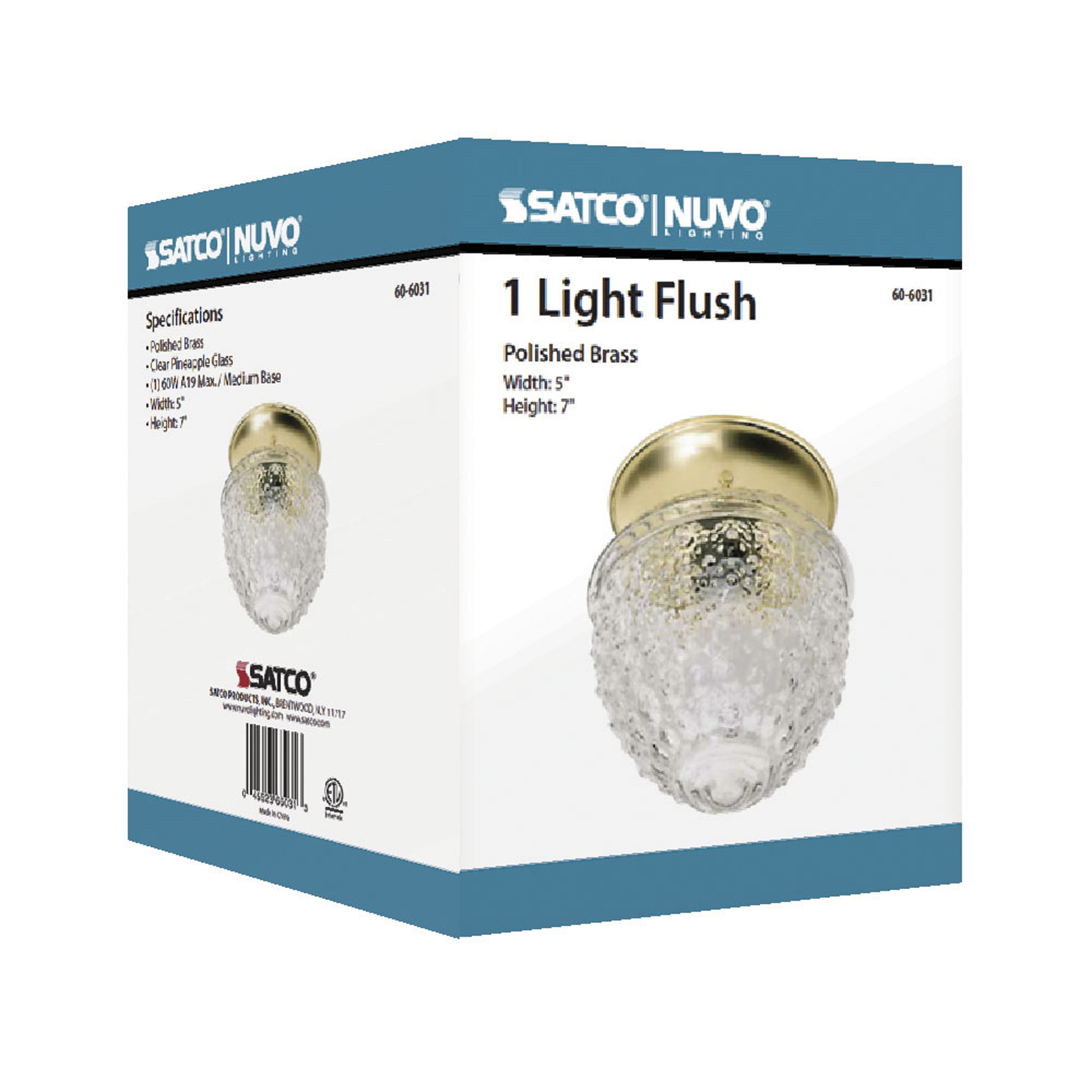 1 LIGHT 6" CEILING FIXTURE - 60-6031