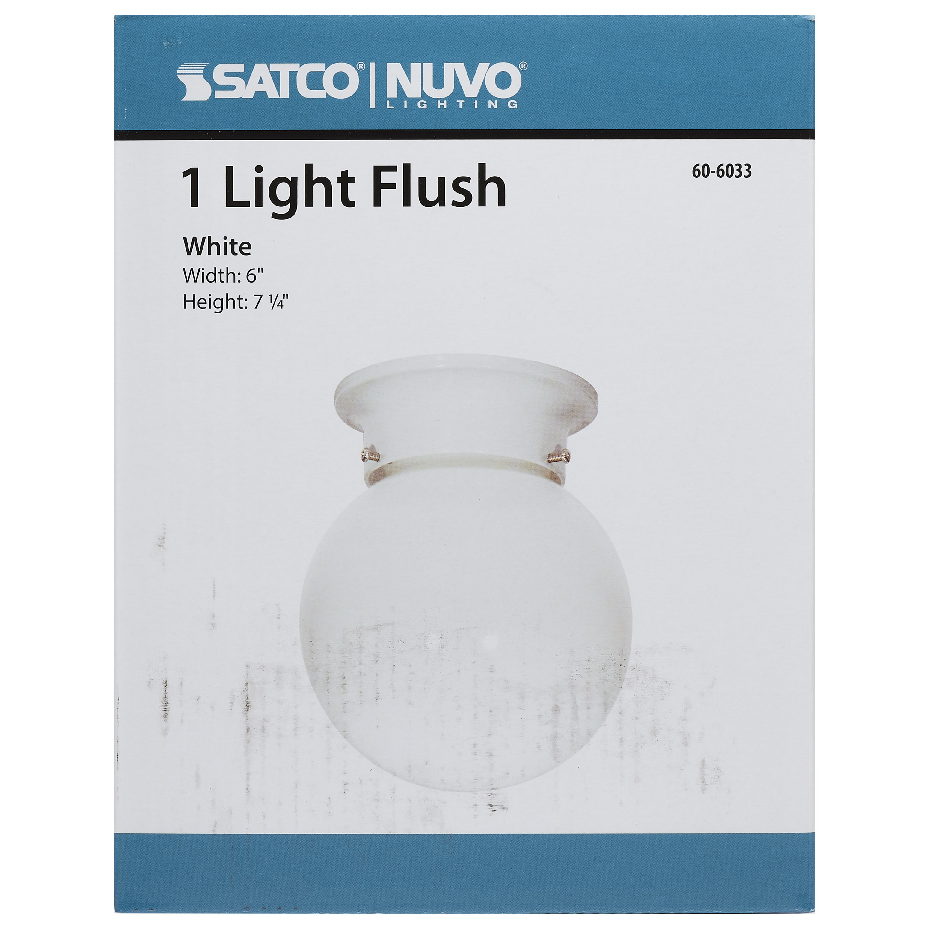 1 LIGHT 6" BALL FIXTURE - 60-6033