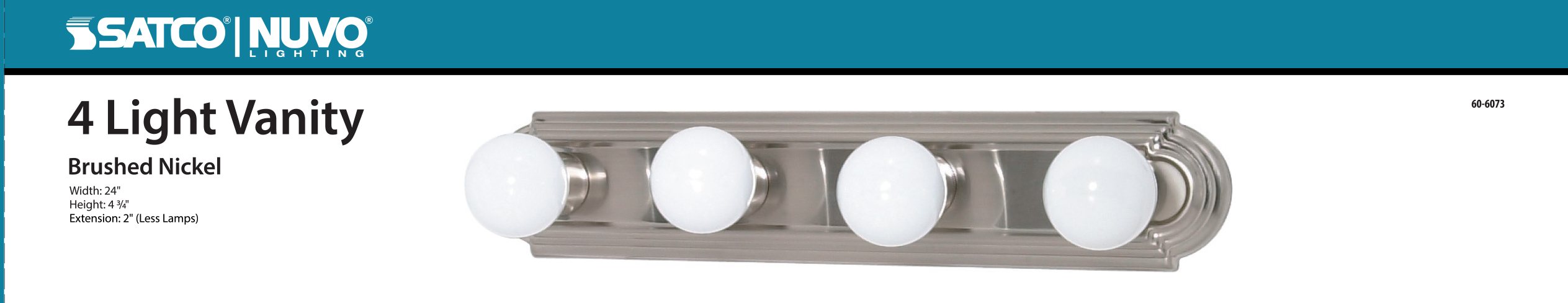 4 LT 24" RACETRACK VANITY - 60-6073