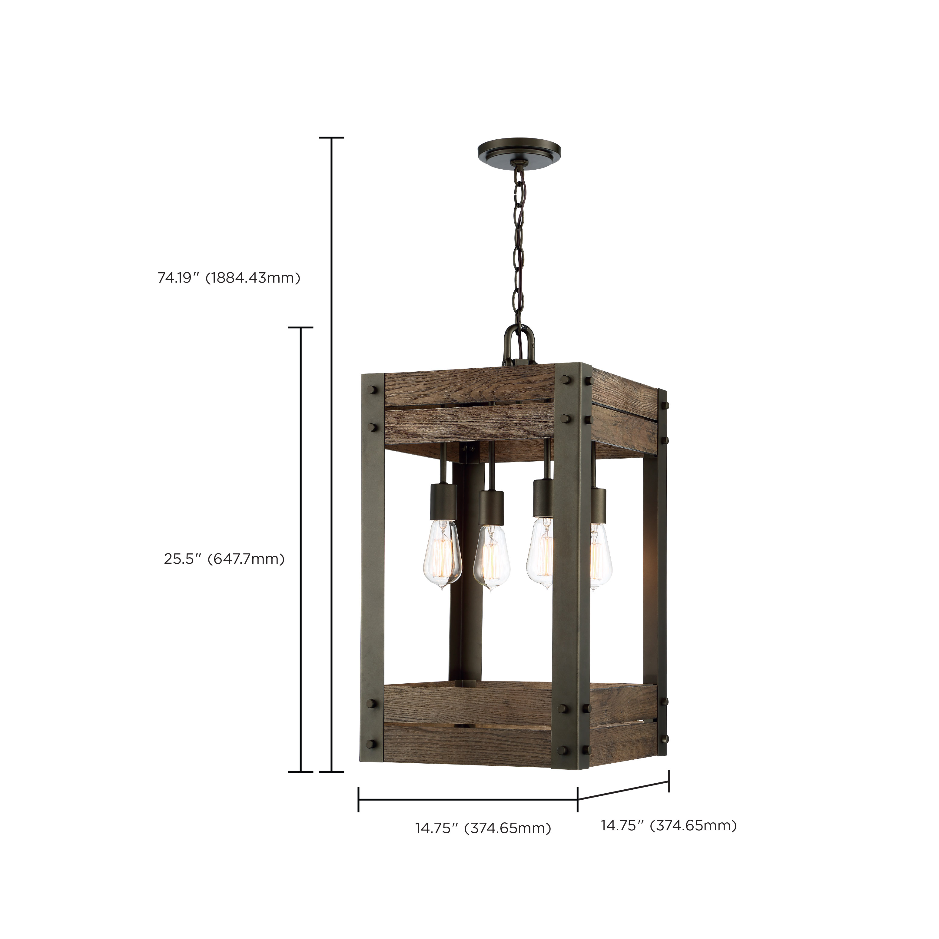 WINCHESTER 5 LIGHT PENDANT - 60-6426