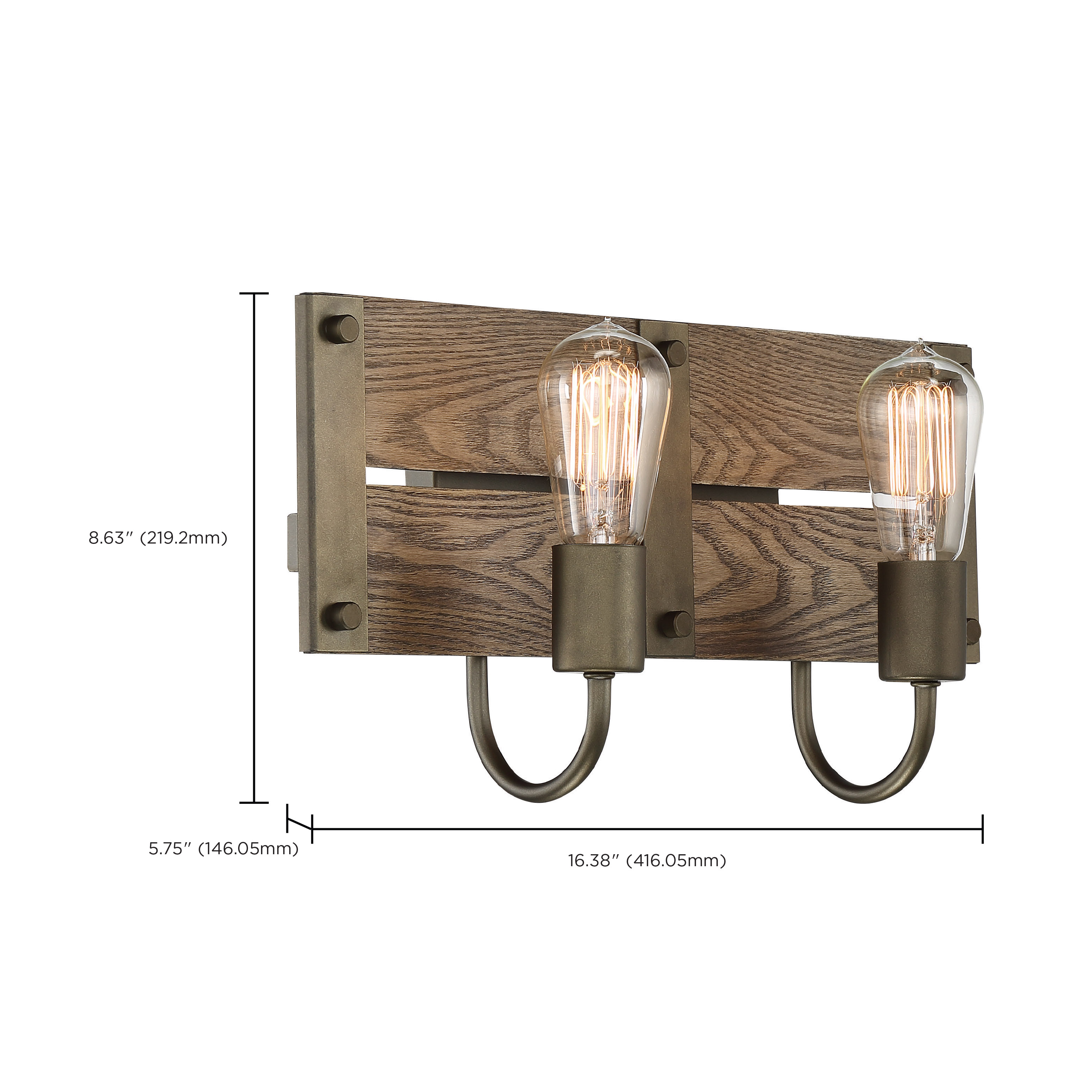 WINCHESTER 2 LIGHT VANITY - 60-6428