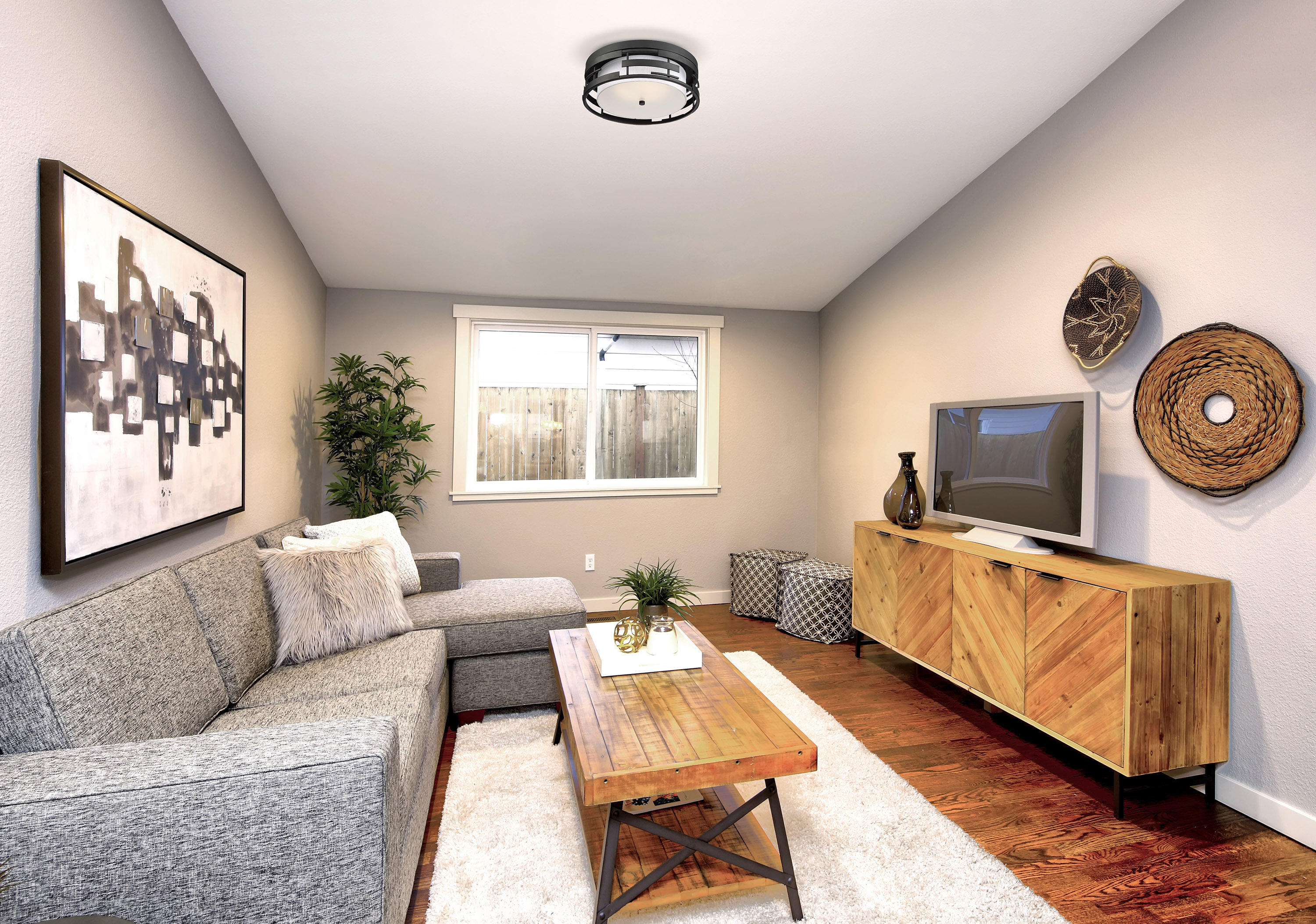 LANSING 3 LIGHT FLUSH - 60-6434