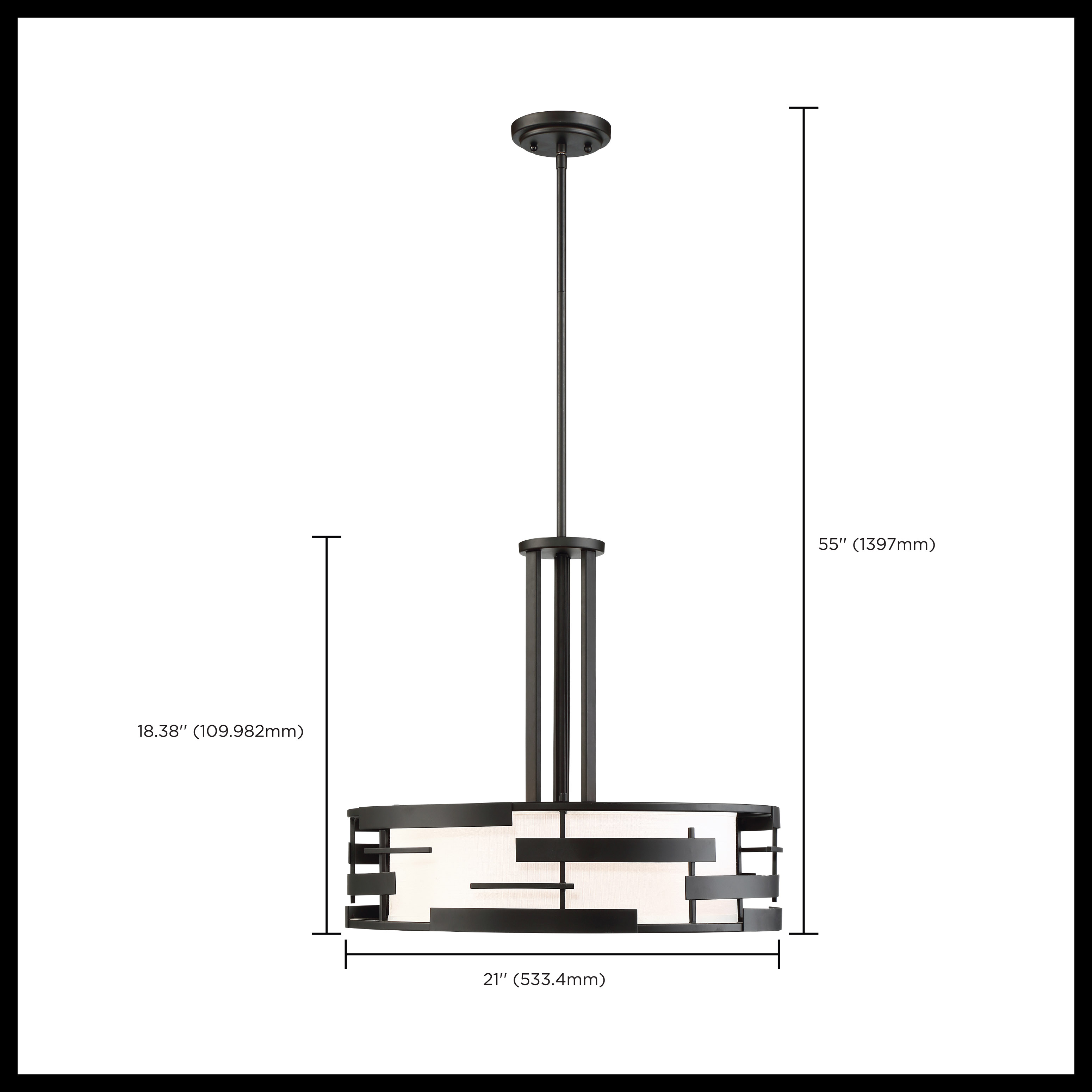 LANSING 3 LIGHT PENDANT - 60-6435