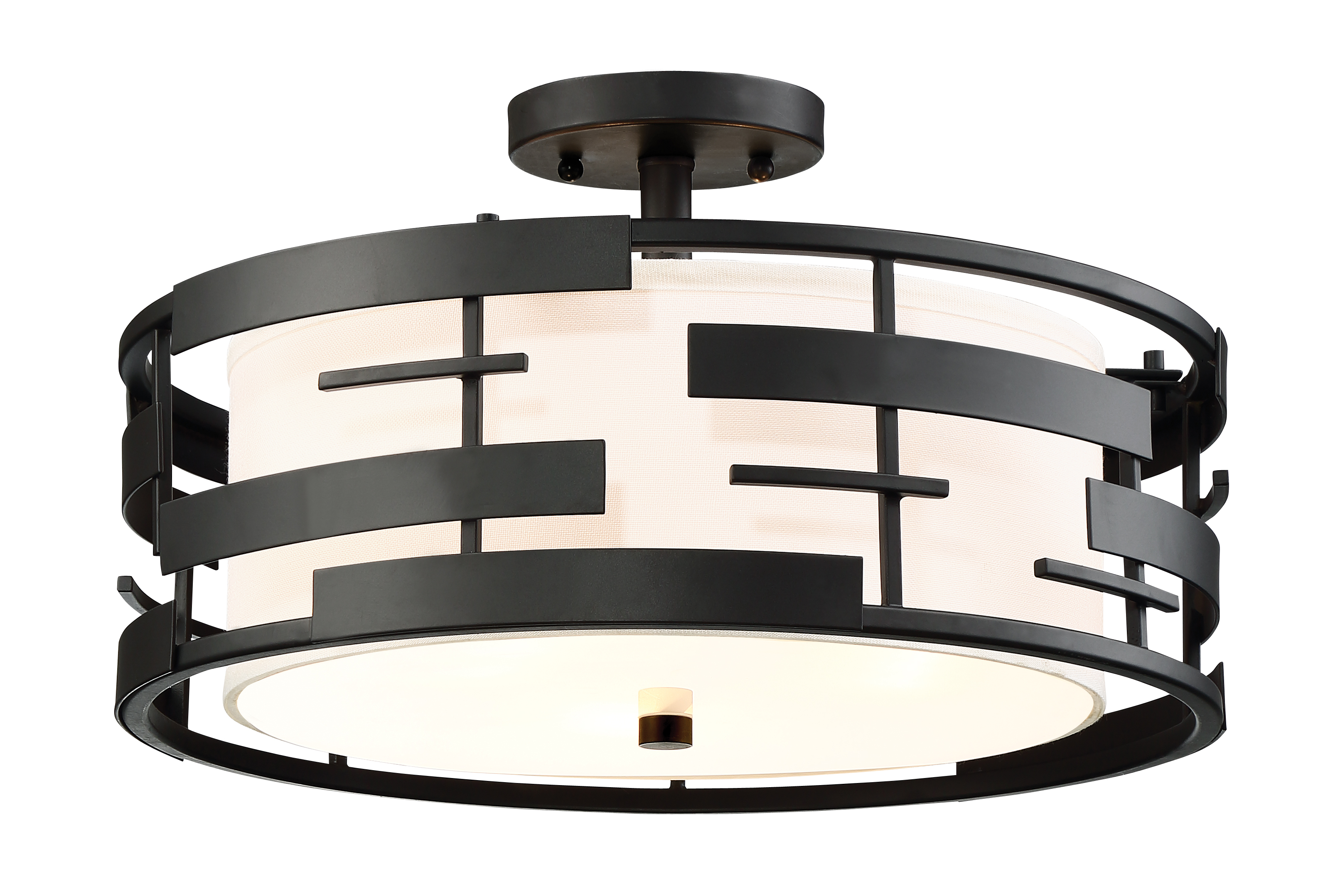 LANSING 3 LGT SEMI FLUSH - 60-6436
