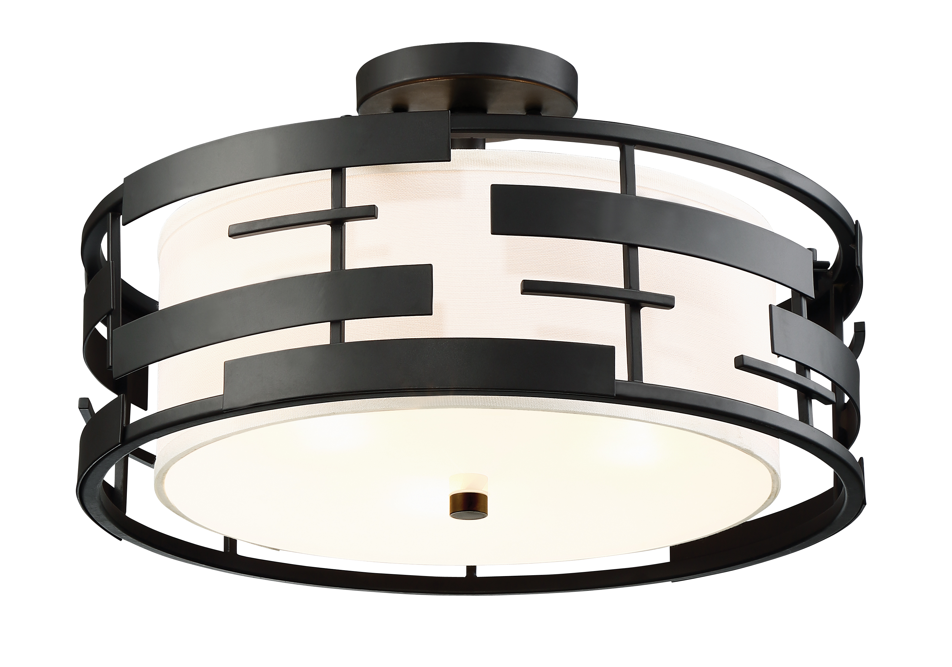 LANSING 3 LGT SEMI FLUSH - 60-6436