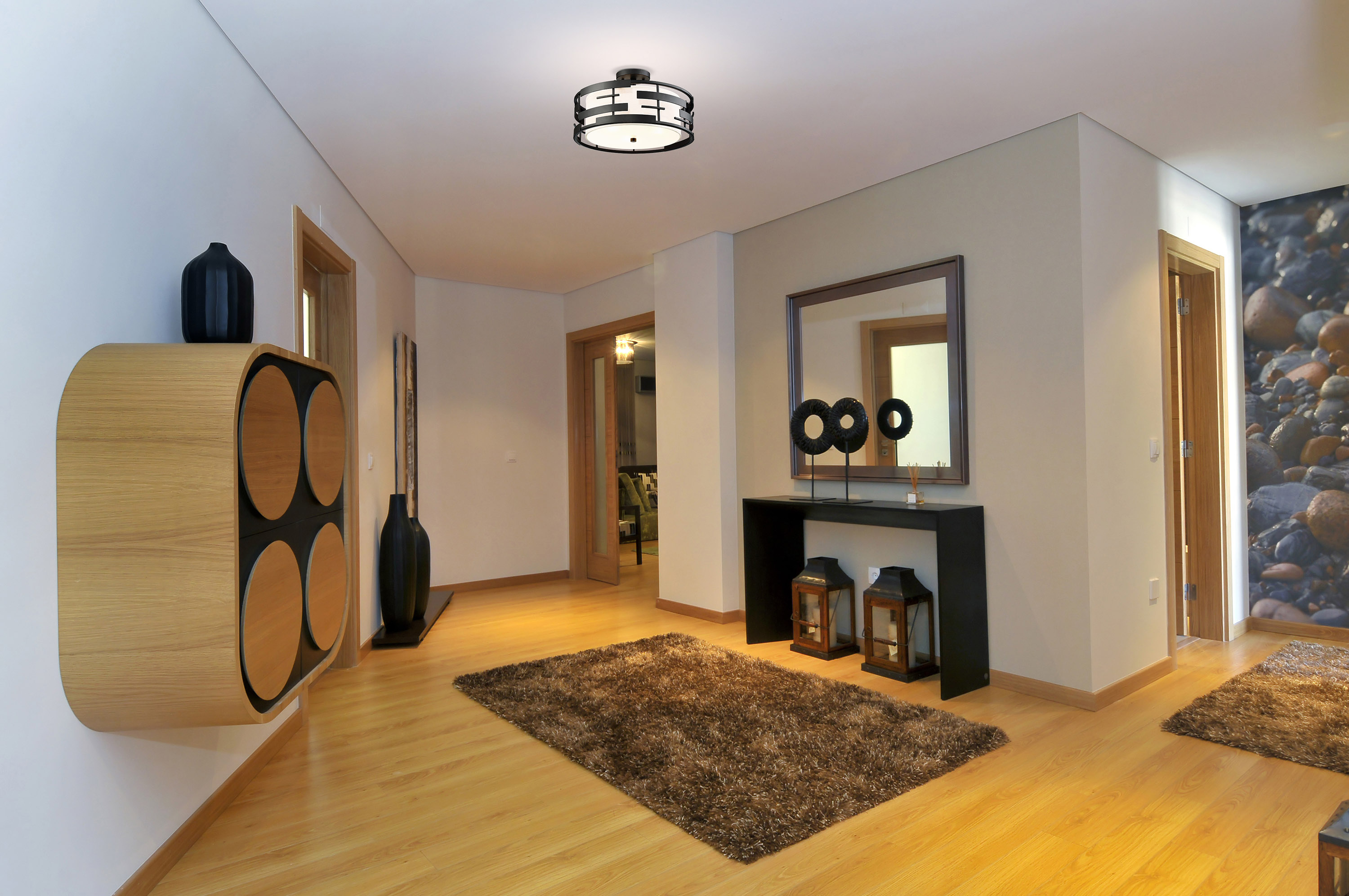 LANSING 3 LGT SEMI FLUSH - 60-6436