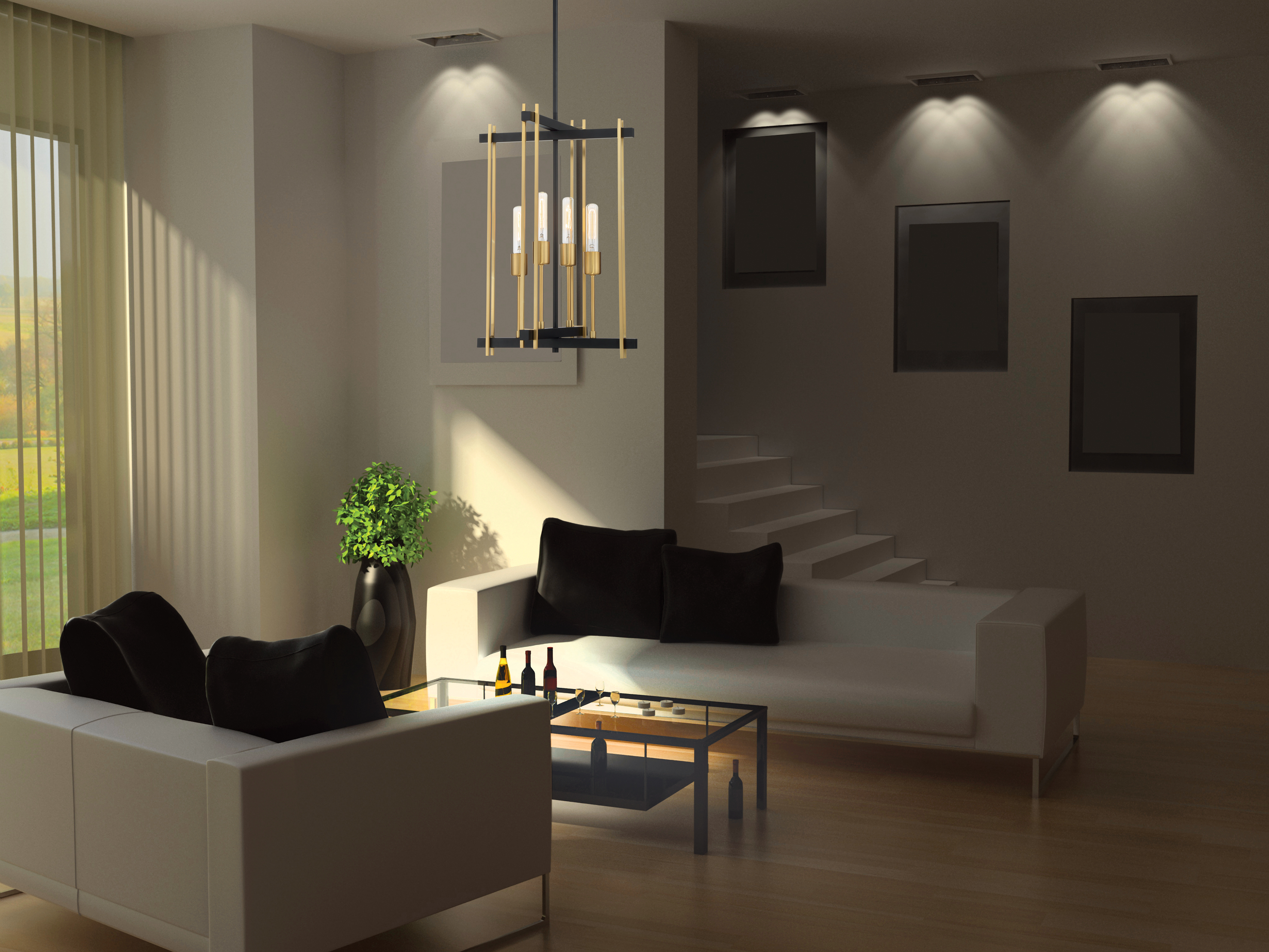 MARION 4 LIGHT PENDANT - 60-6525