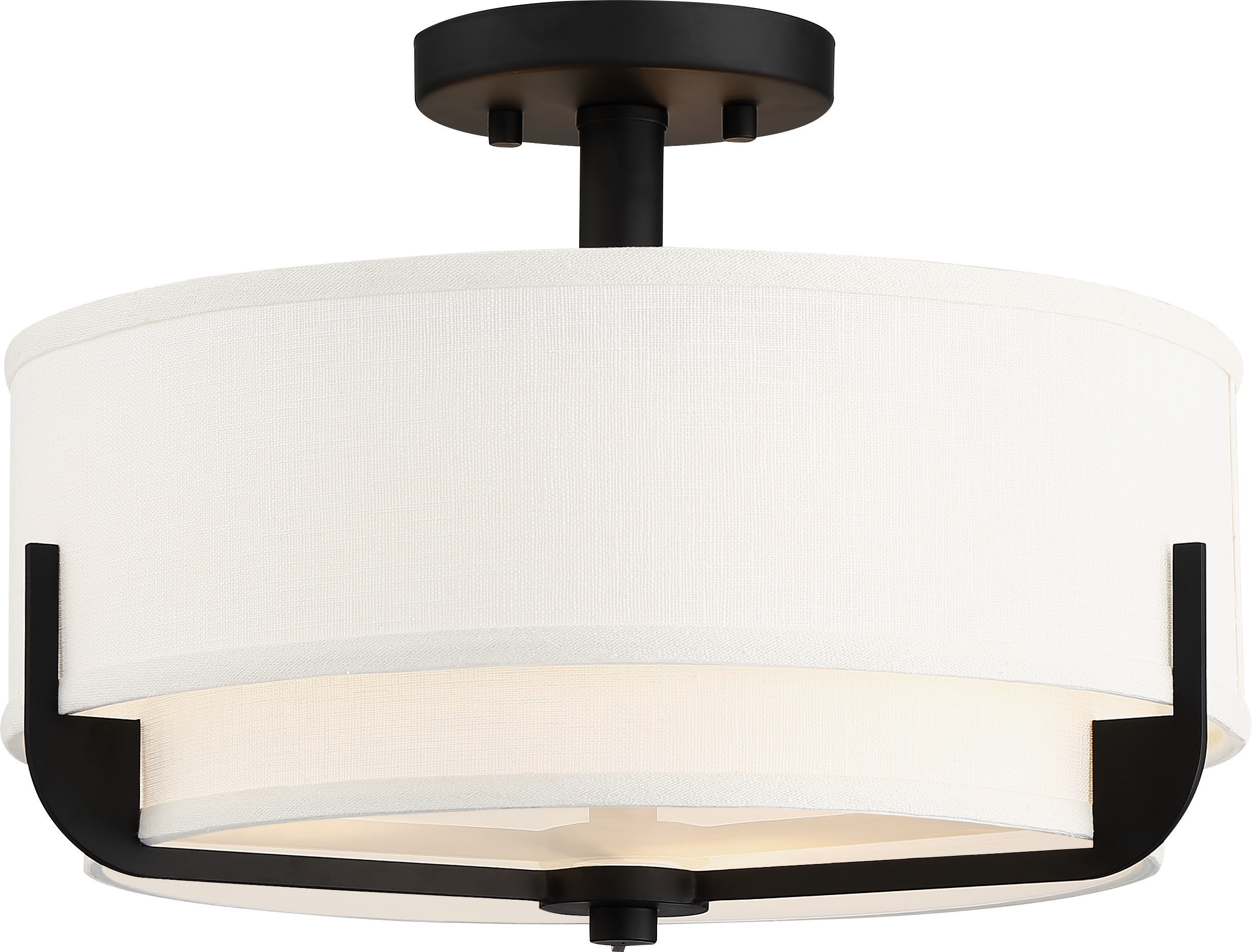 FRANKIE 3 LIGHT SEMI FLUSH - 60-6545
