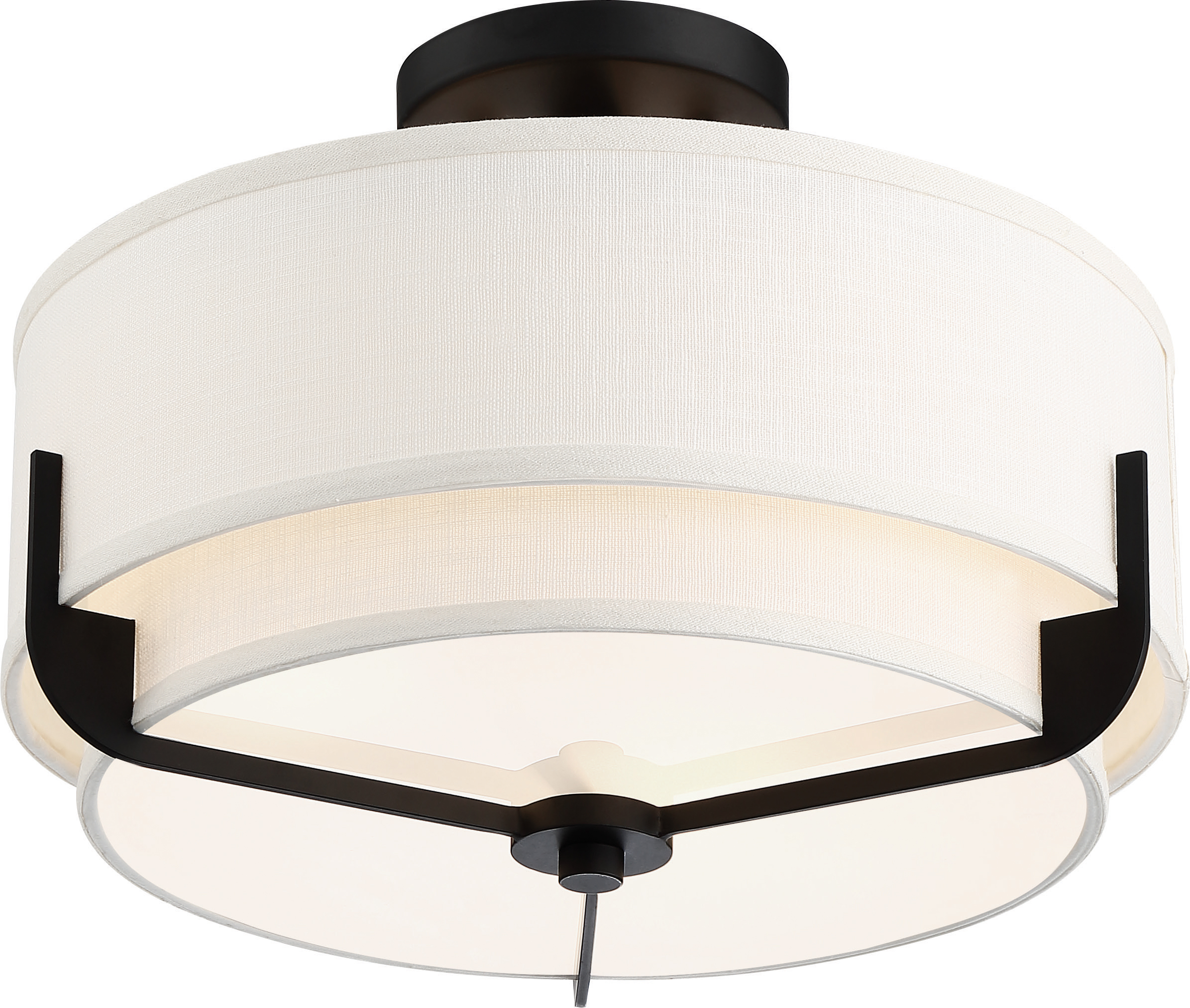 FRANKIE 3 LIGHT SEMI FLUSH - 60-6545
