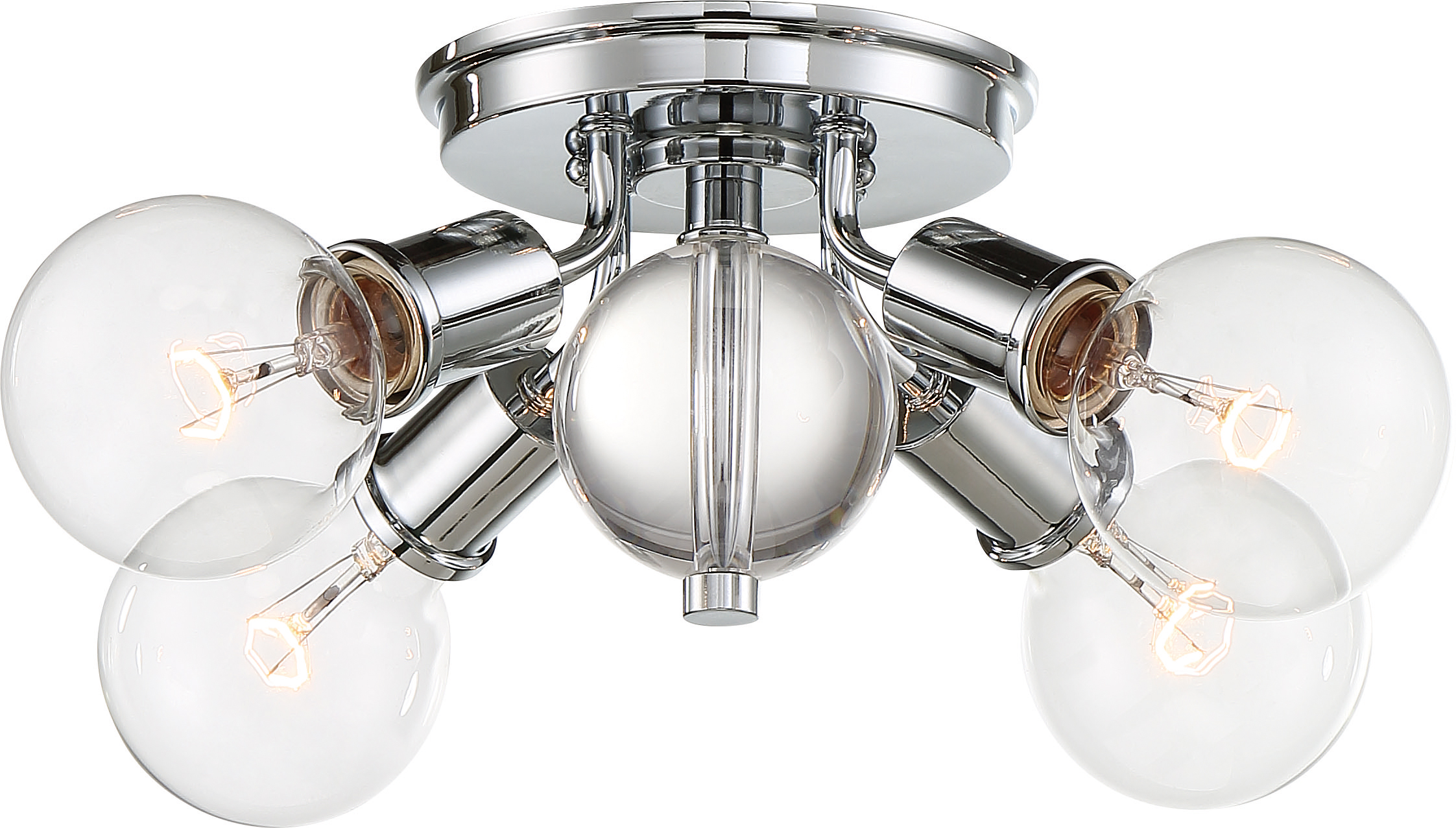 BOUNCE 4 LIGHT FLUSH MOUNT - 60-6564
