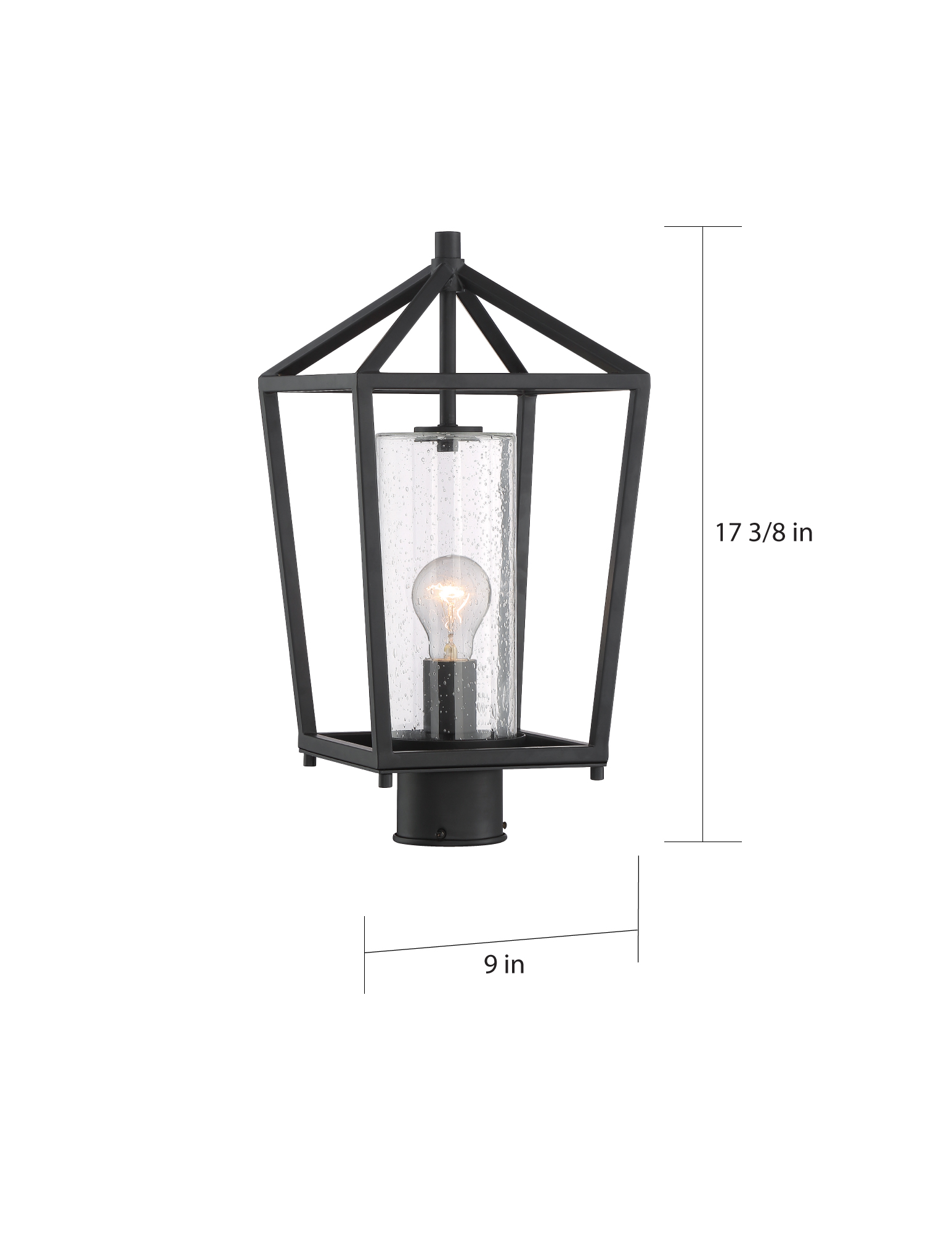 HOPEWELL 1 LT POST LANTERN - 60-6595