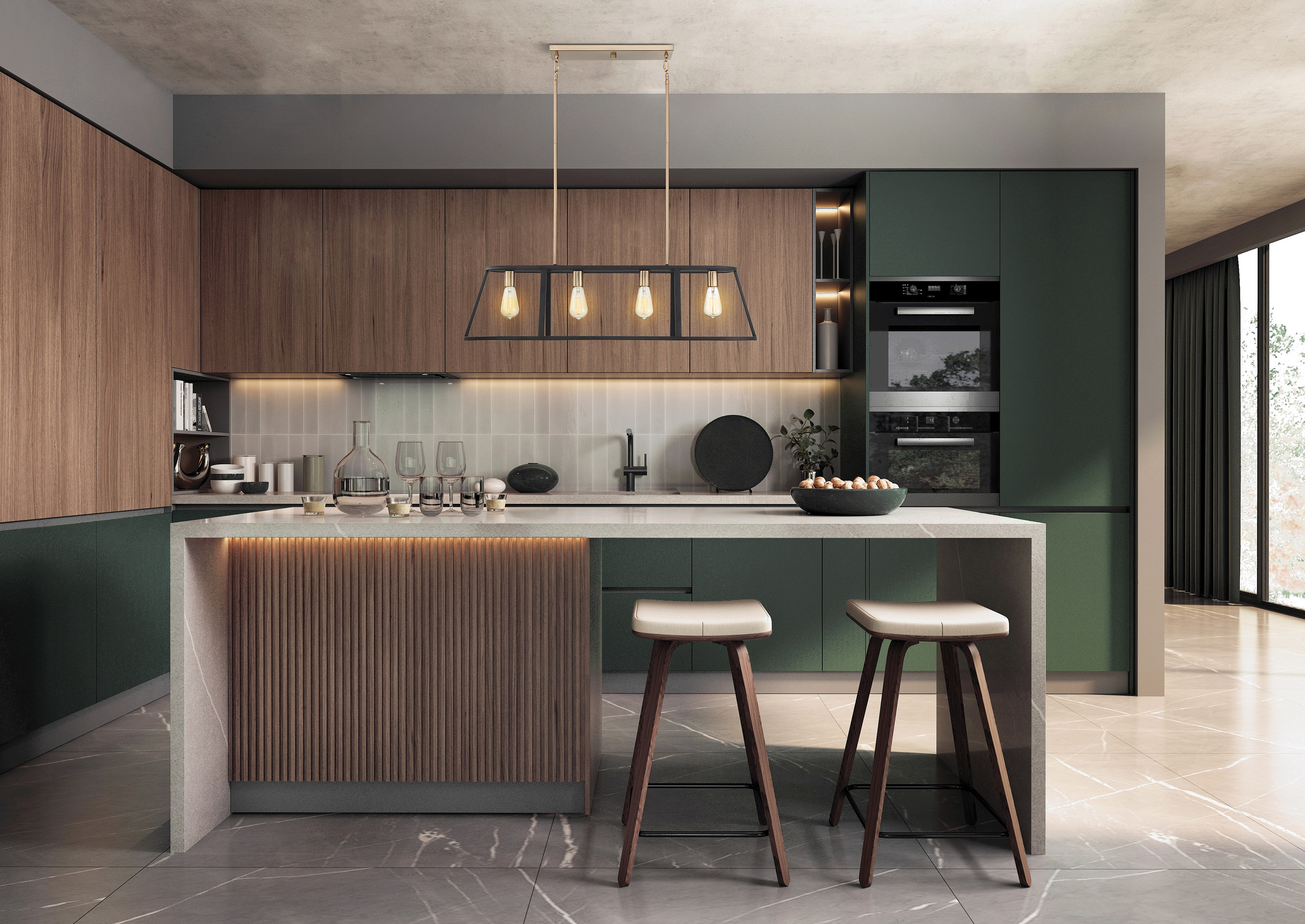 CHASSIS 4 LIGHT ISLAND PENDANT - 60-6644