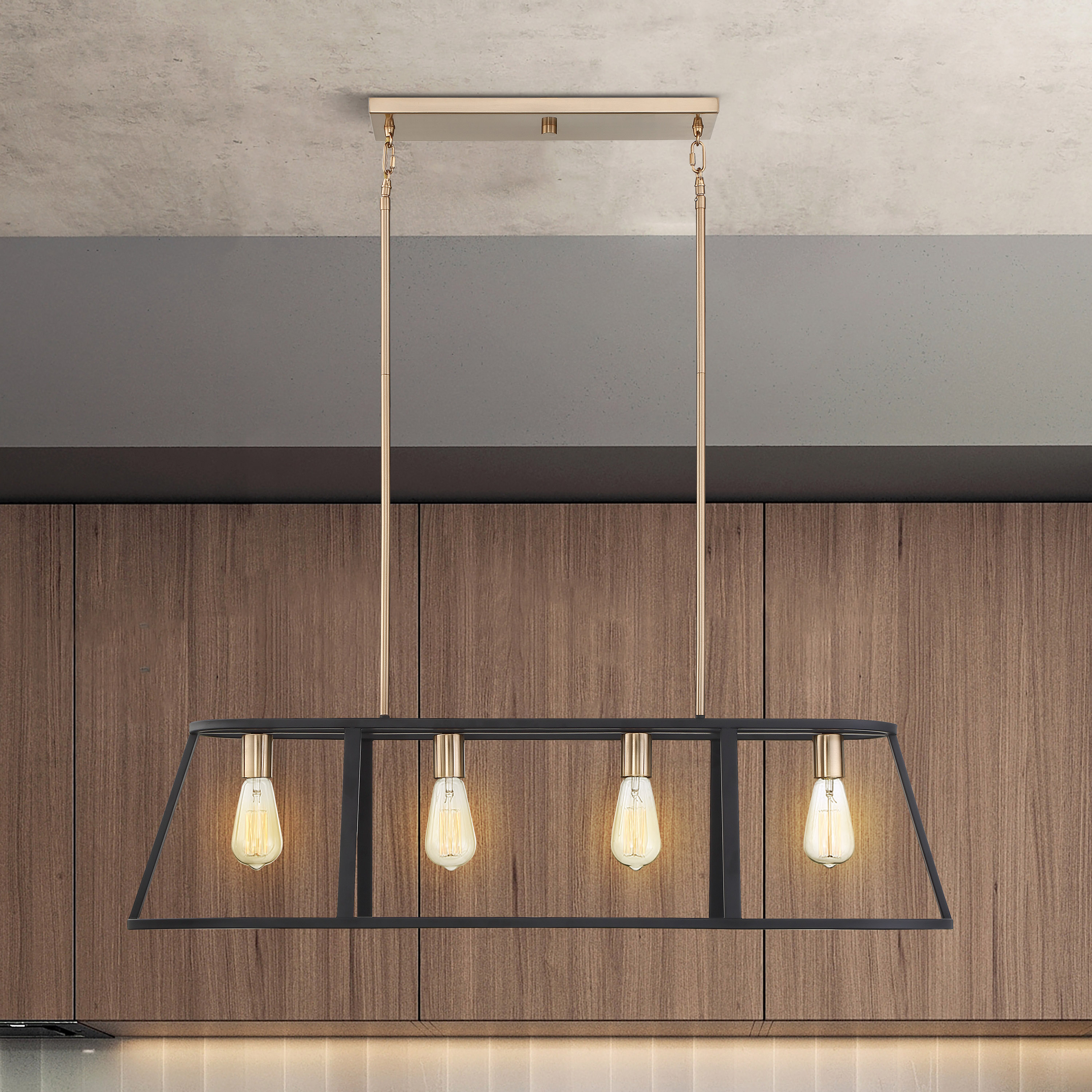 CHASSIS 4 LIGHT ISLAND PENDANT - 60-6644