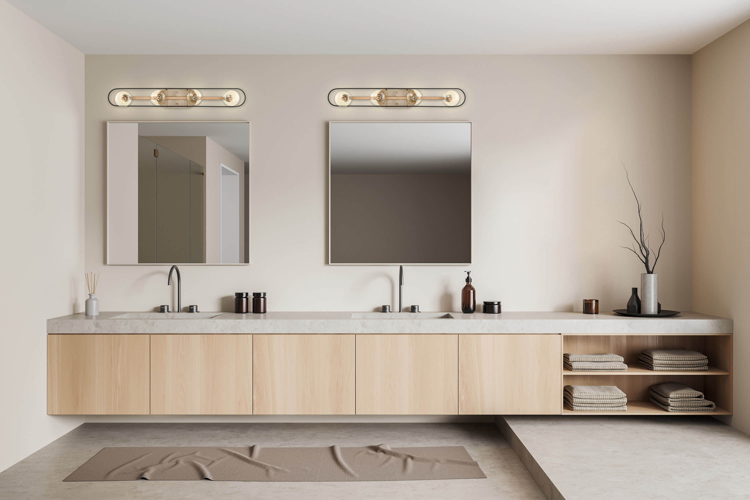 CHASSIS 4 LIGHT VANITY - 60-6654