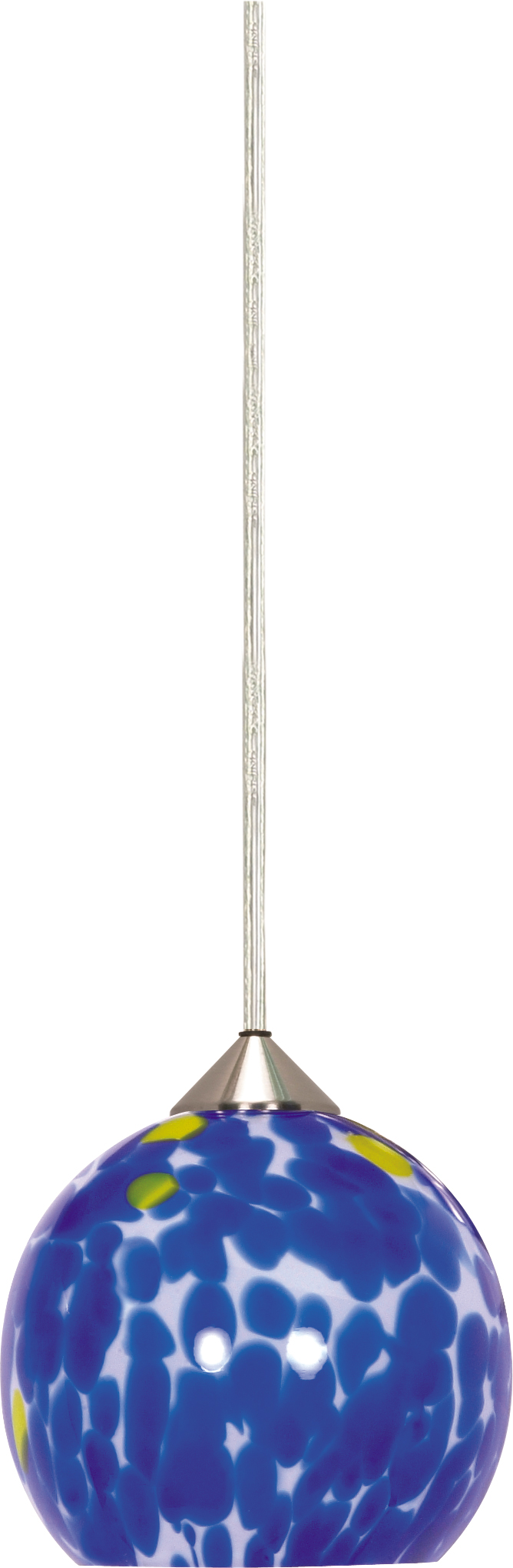 CASPBLU SPHERE HAL PEND BR/NIC - 60-670