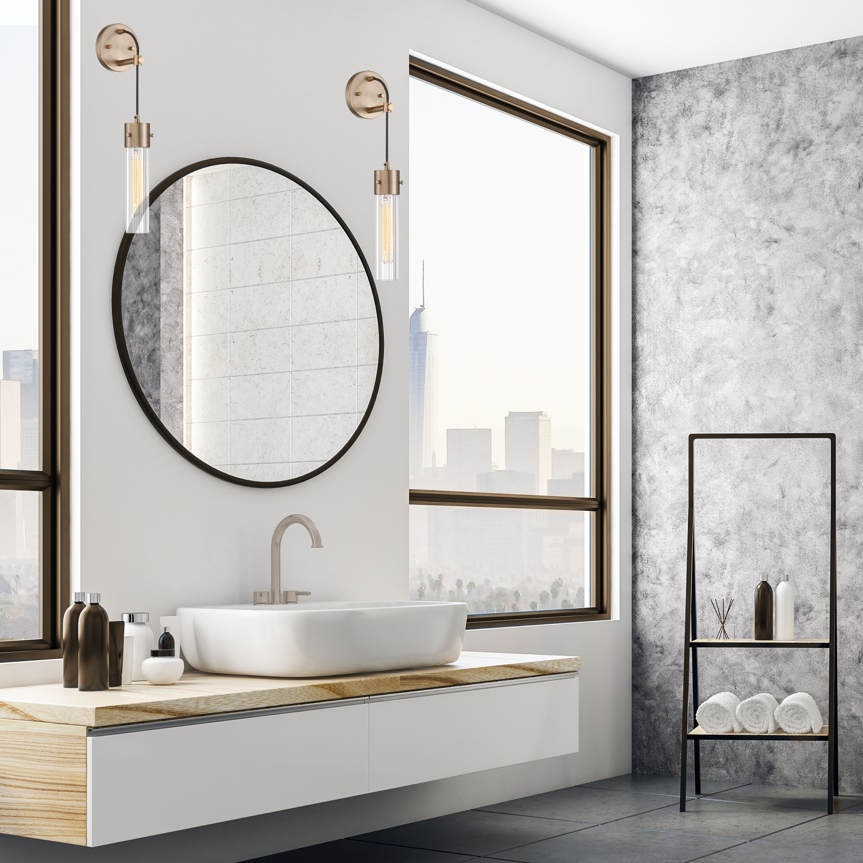 EAVES 1 LIGHT WALL SCONCE - 60-6711