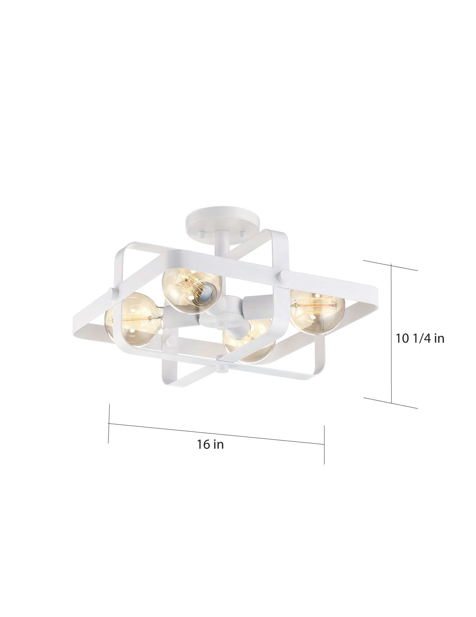 PRANA 4 LIGHT FLUSH MOUNT - 60-6724