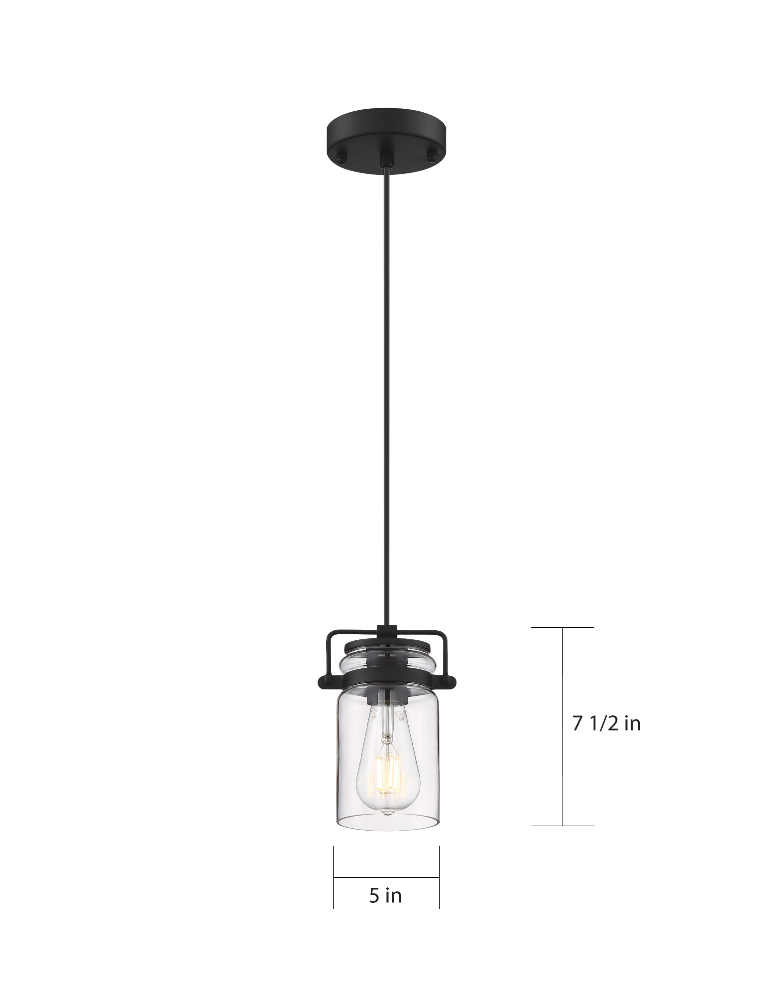 ANTEBELLUM 1 LT MINI PENDANT - 60-6732