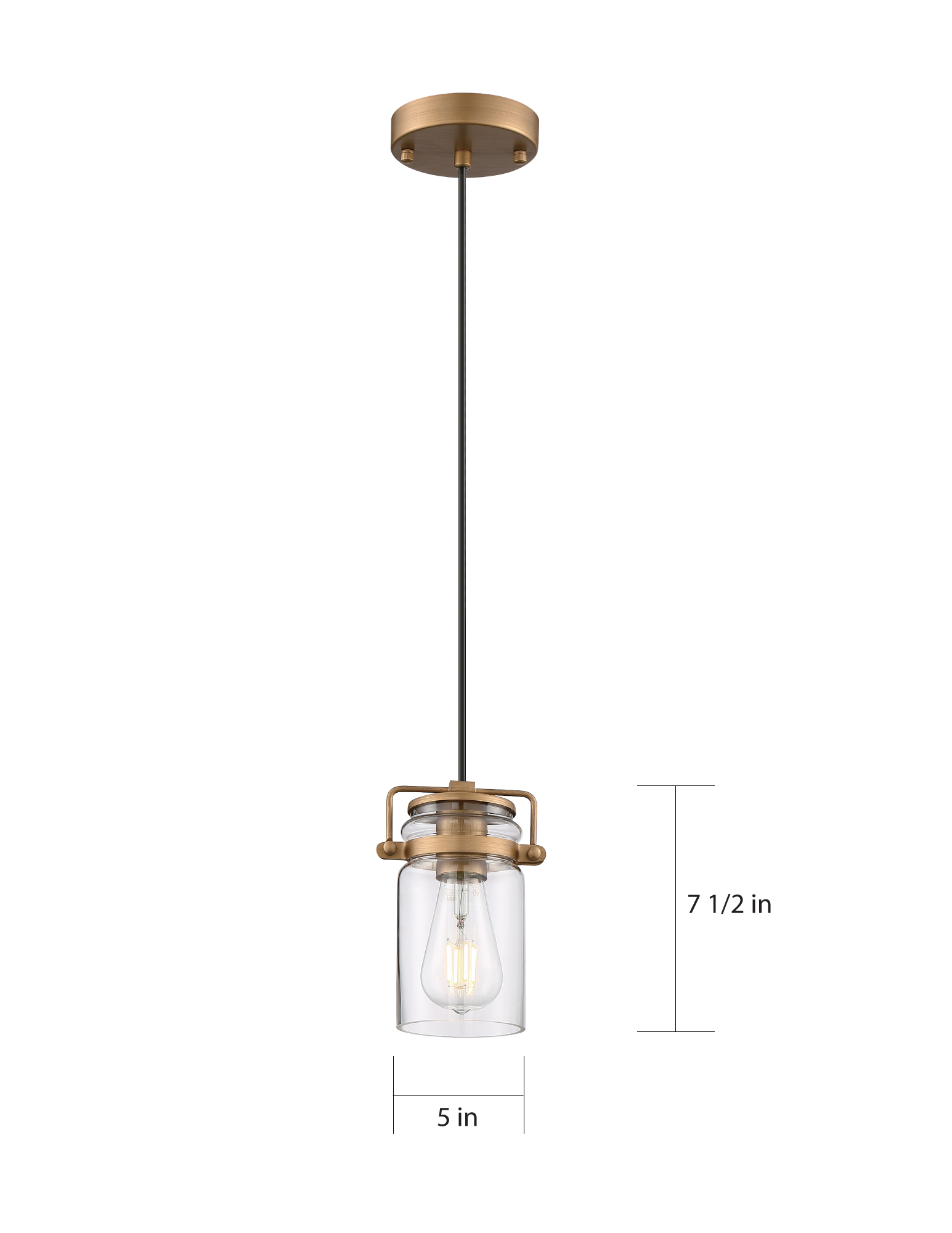 ANTEBELLUM 1 LT MINI PENDANT - 60-6735