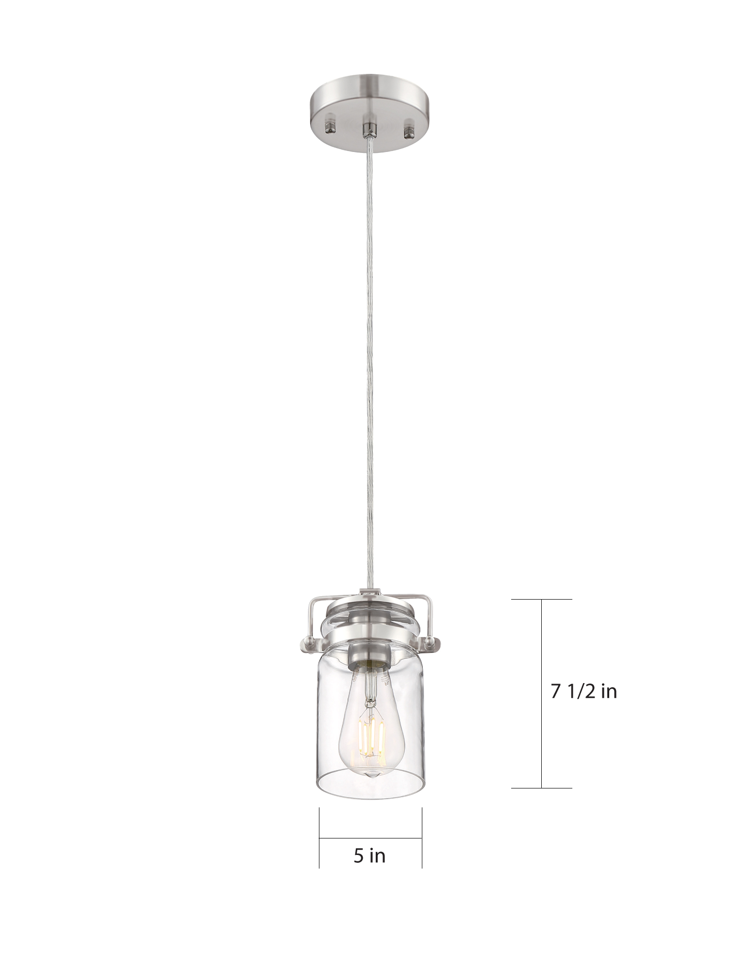 ANTEBELLUM 1 LT MINI PENDANT - 60-6736