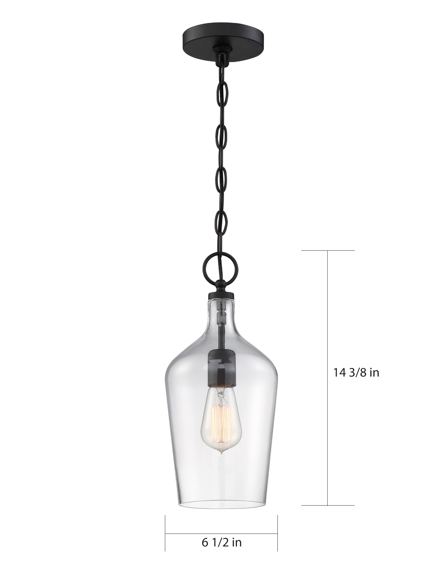 HARTLEY 1 LIGHT PENDANT - 60-6749