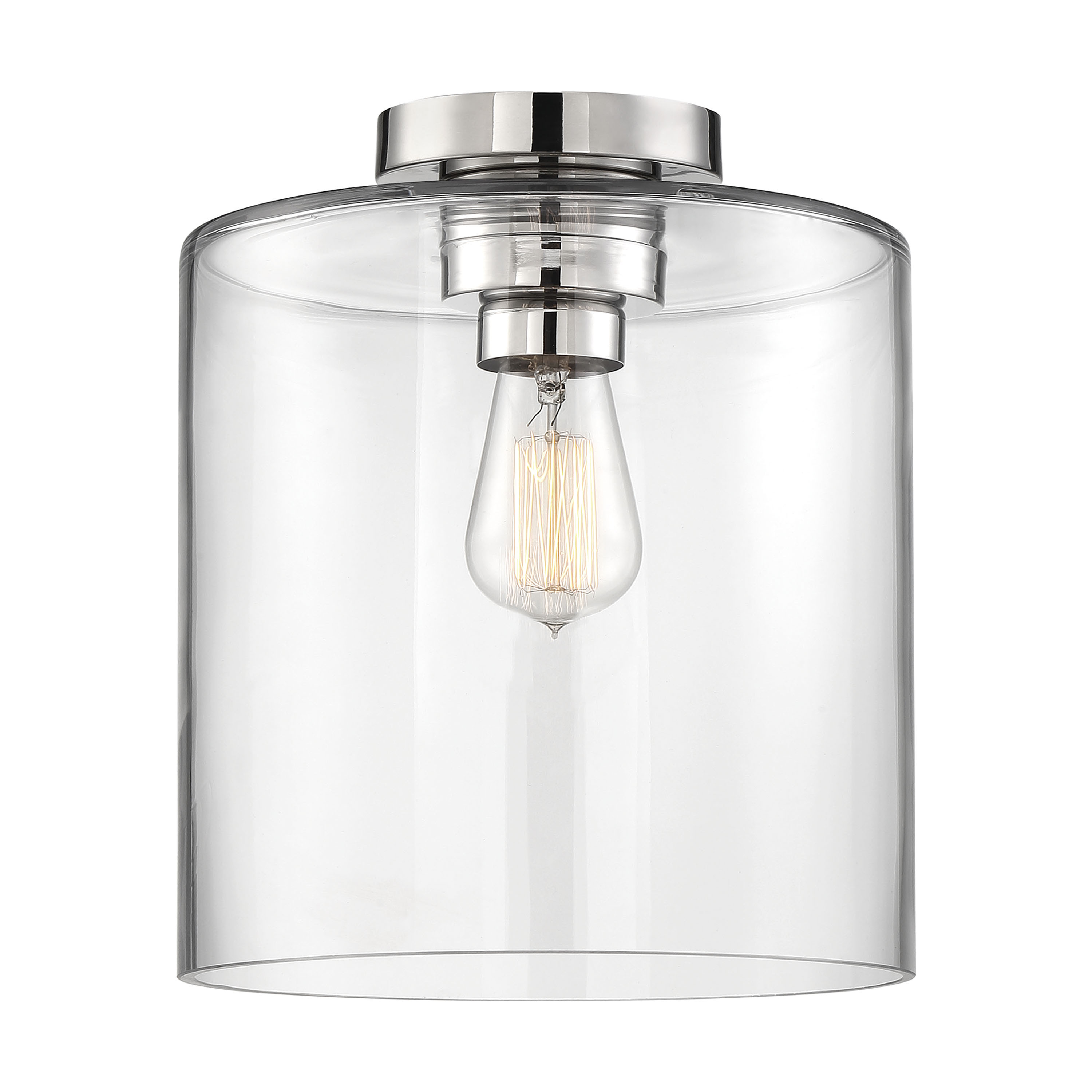 CHANTECLEER 1 LIGHT SEMI FLUSH - 60-6778