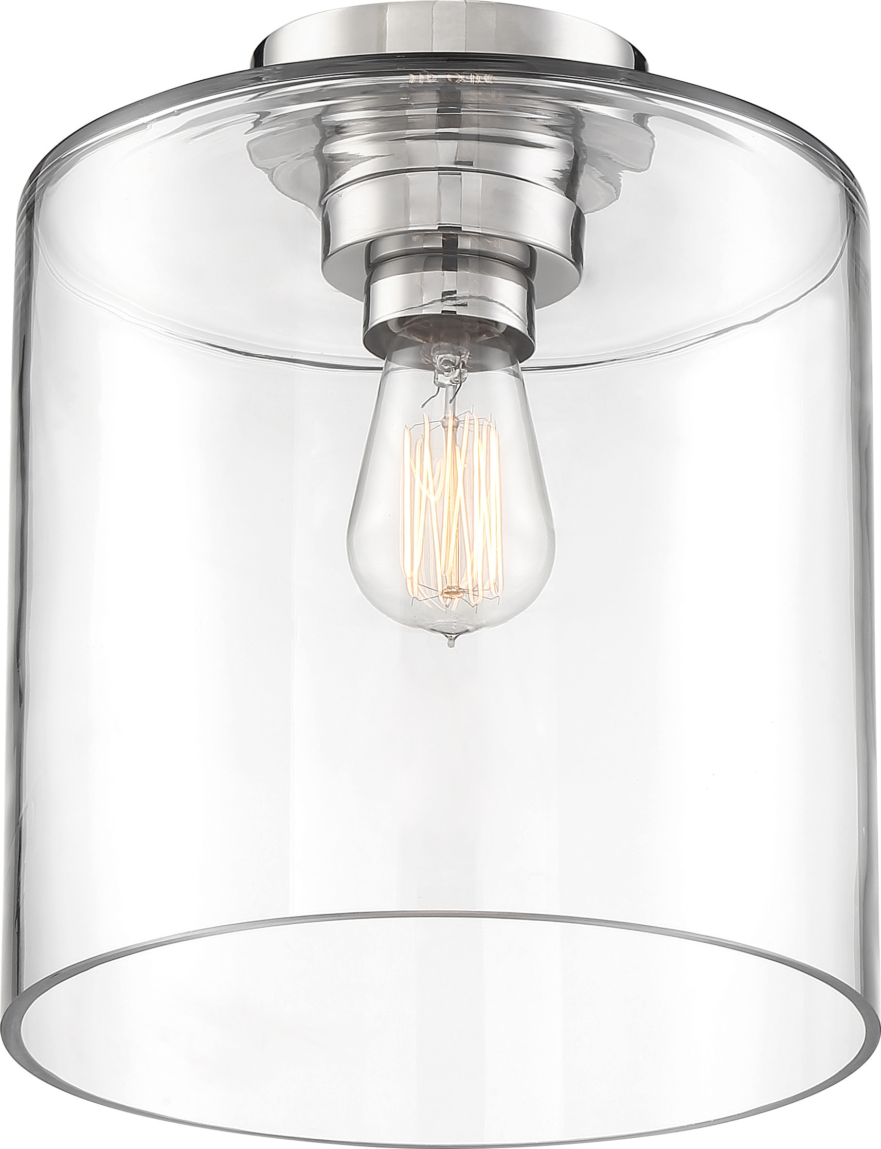 CHANTECLEER 1 LIGHT SEMI FLUSH - 60-6778