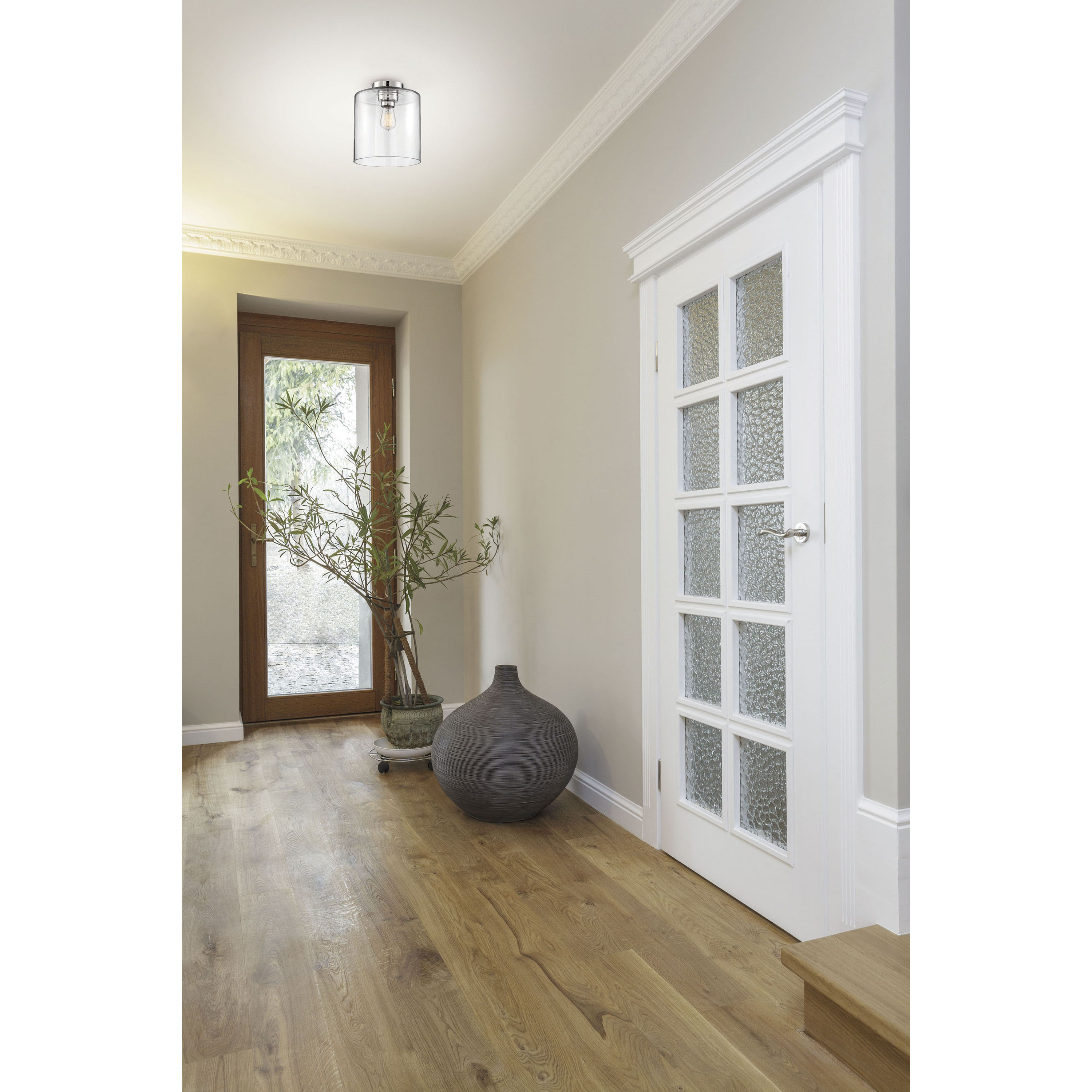 CHANTECLEER 1 LIGHT SEMI FLUSH - 60-6778