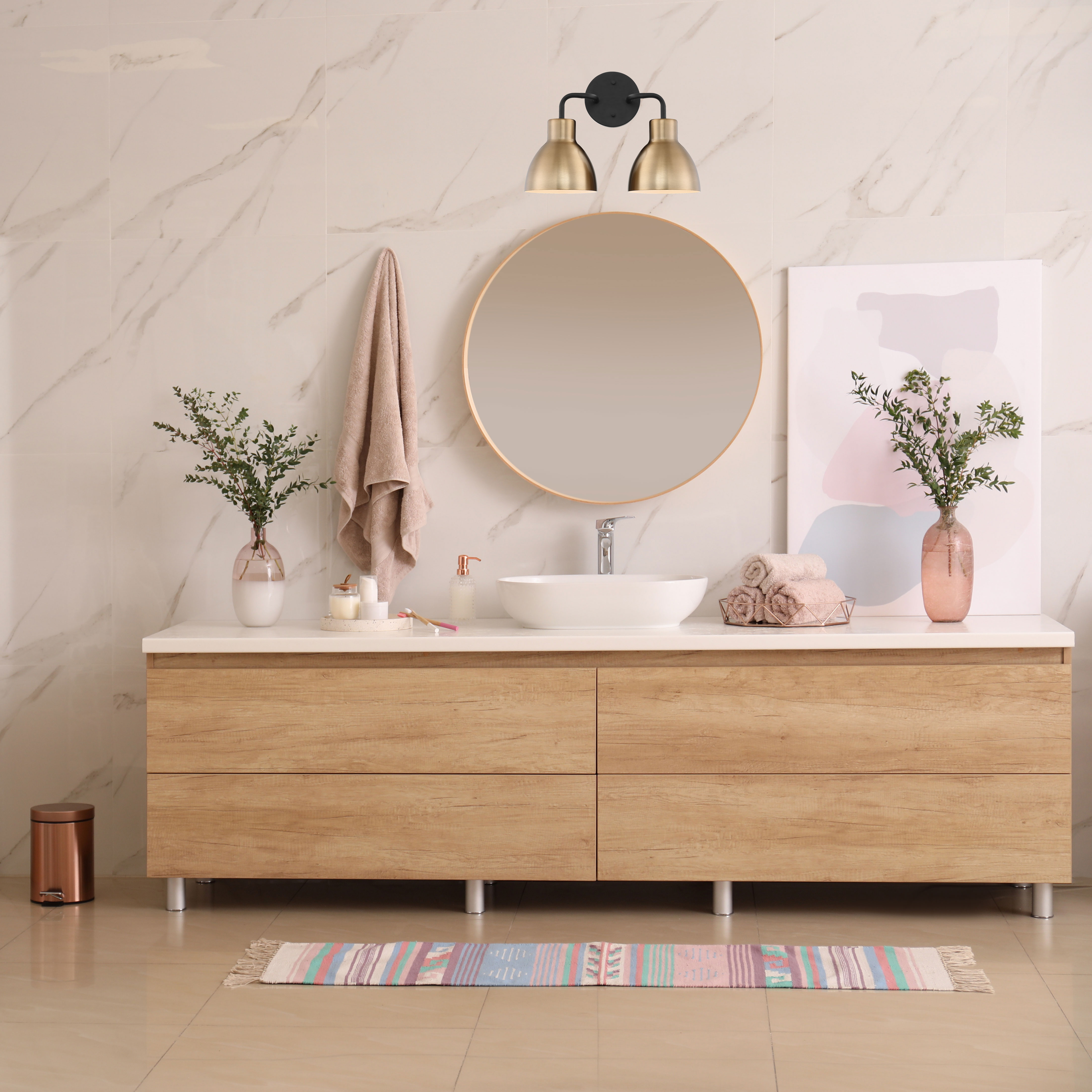 SLOAN 2 LIGHT VANITY - 60-6792