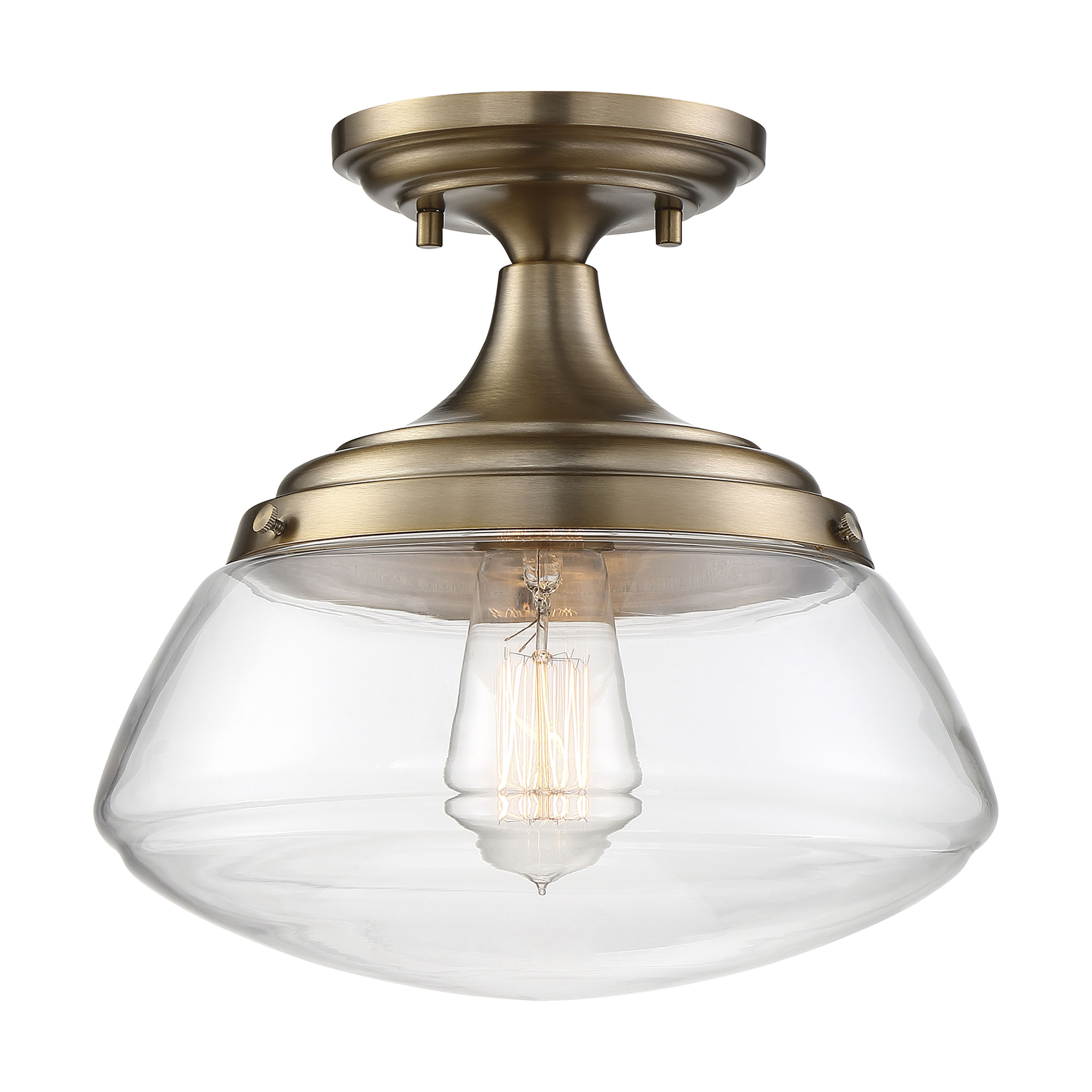 KEW 1 LIGHT SEMI FLUSH - 60-6797