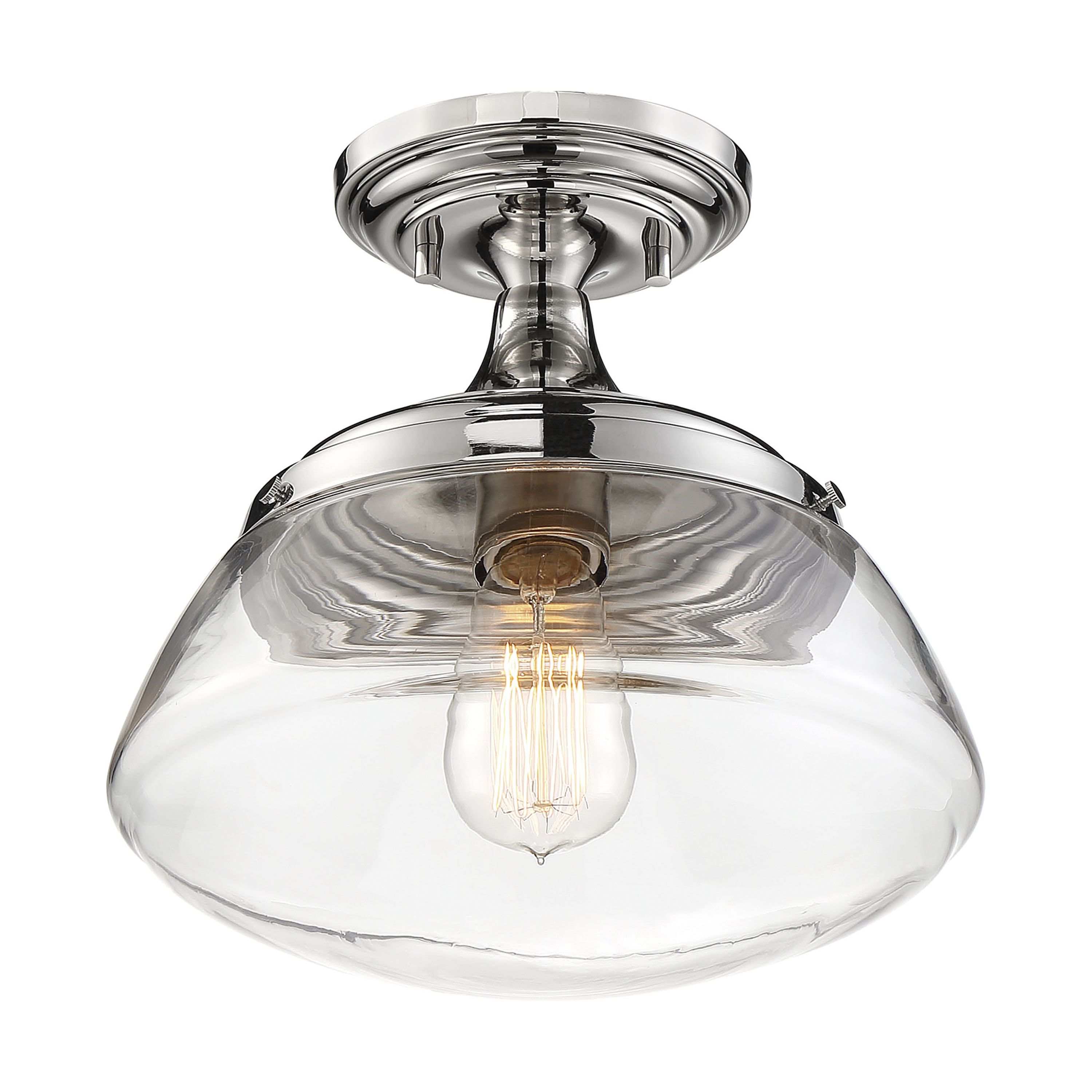 KEW 1 LIGHT SEMI FLUSH - 60-6798