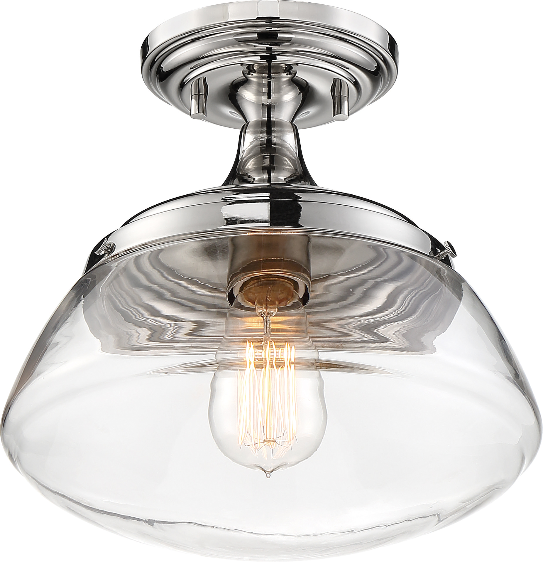 KEW 1 LIGHT SEMI FLUSH - 60-6798