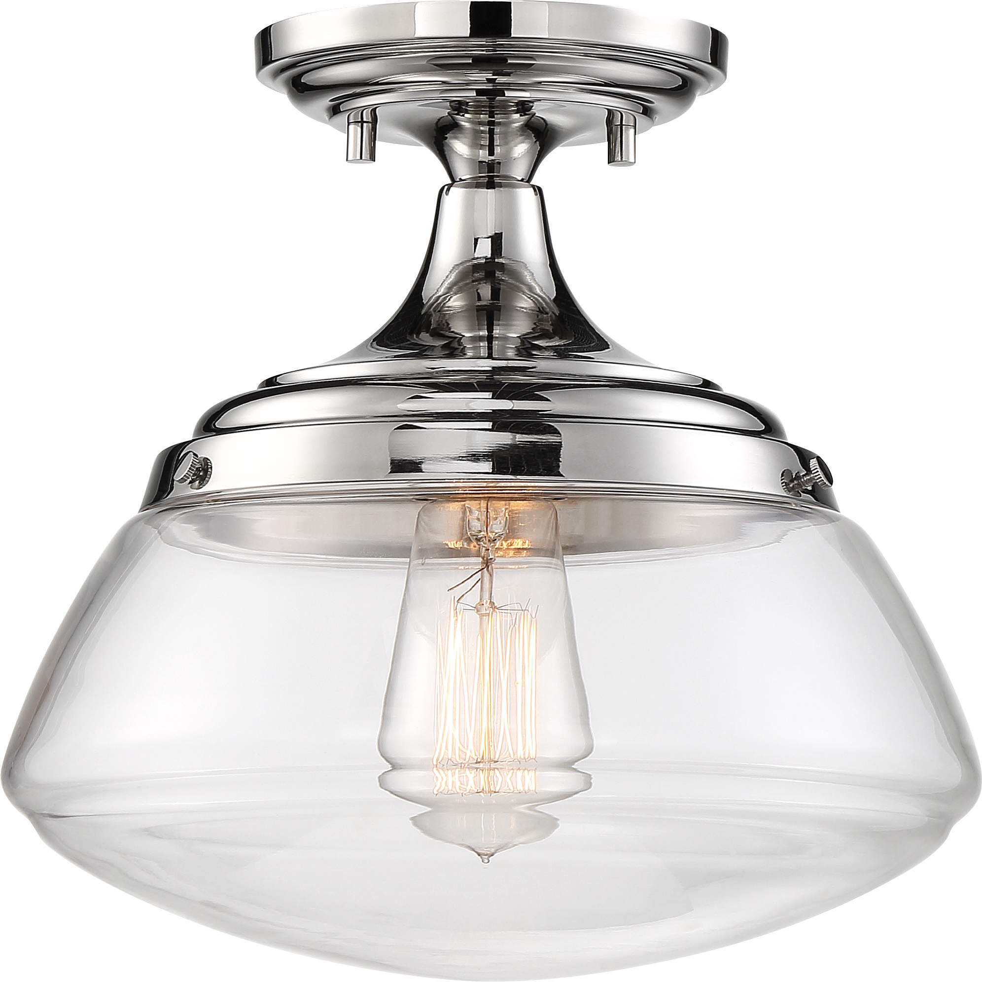 KEW 1 LIGHT SEMI FLUSH - 60-6798