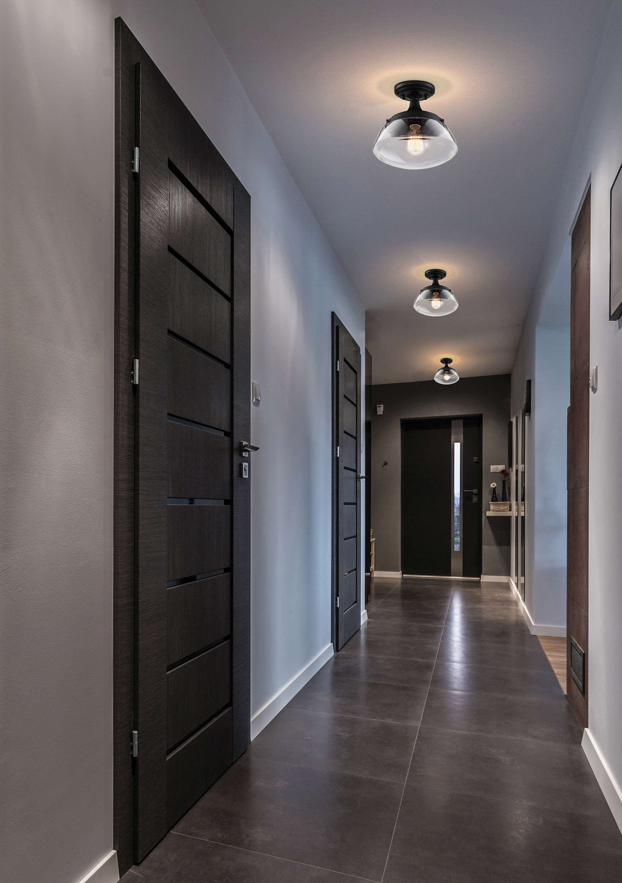 KEW 1 LIGHT SEMI FLUSH - 60-6799