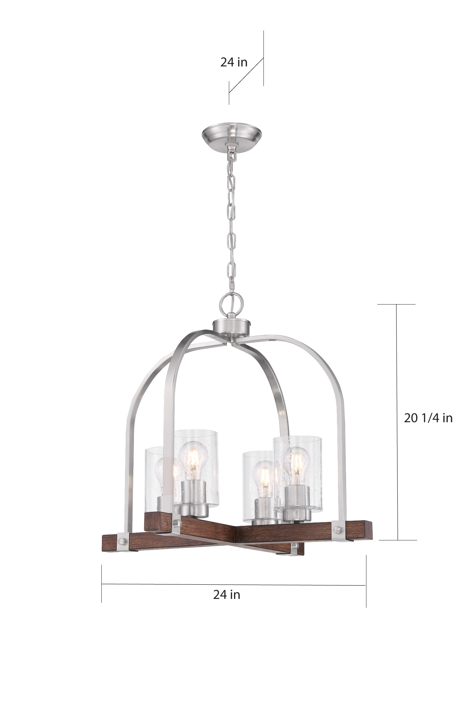 ARABEL 4 LIGHT CHANDELIER - 60-6966