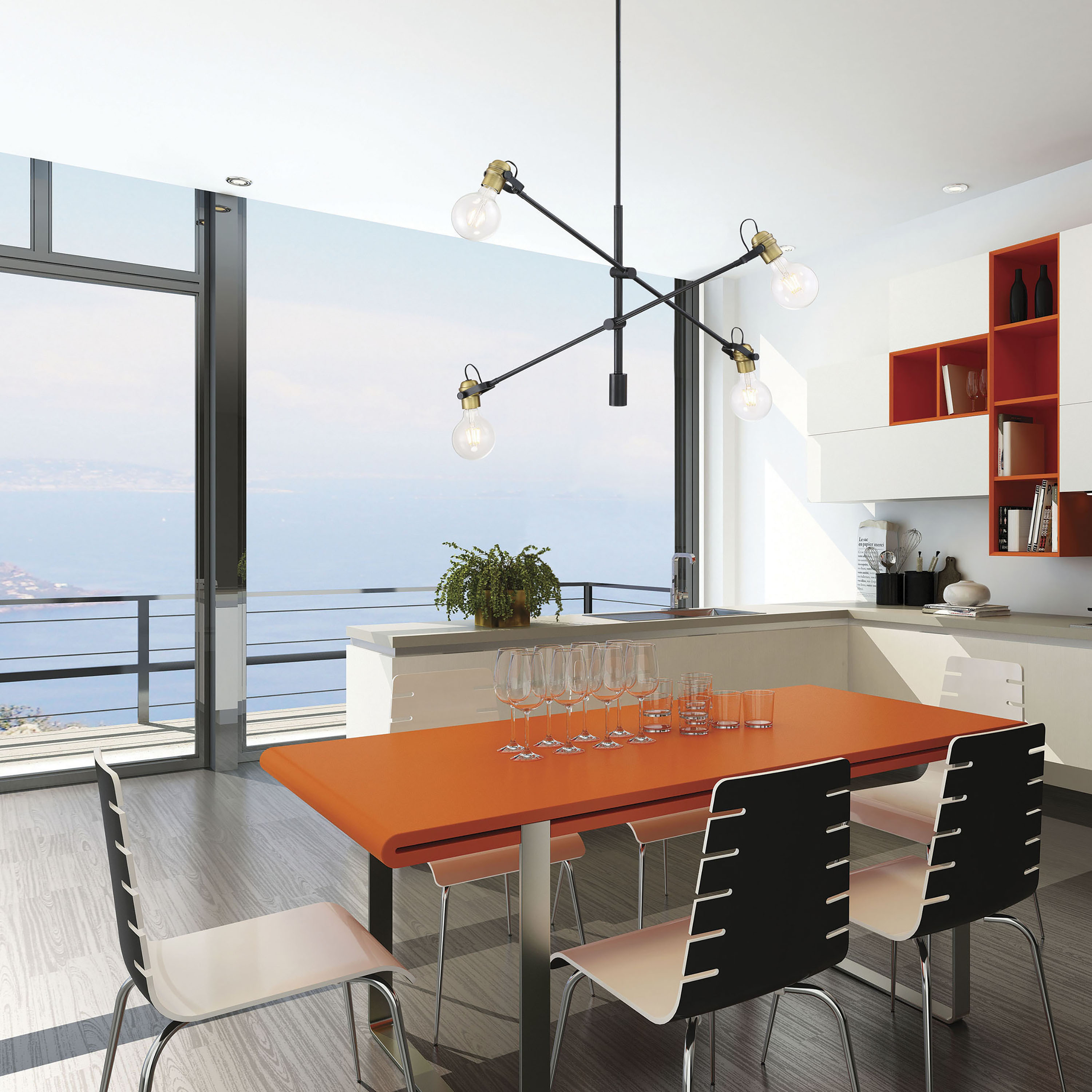 MANTRA 4 LIGHT PENDANT - 60-6990