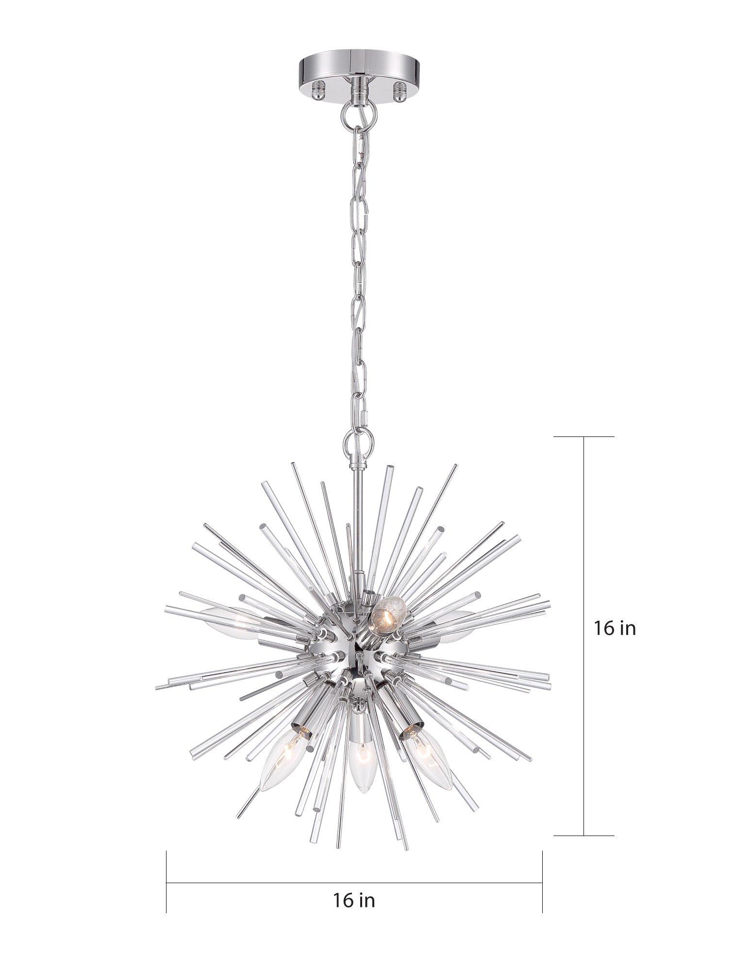 CIRRUS 6 LIGHT CHANDELIER - 60-6991