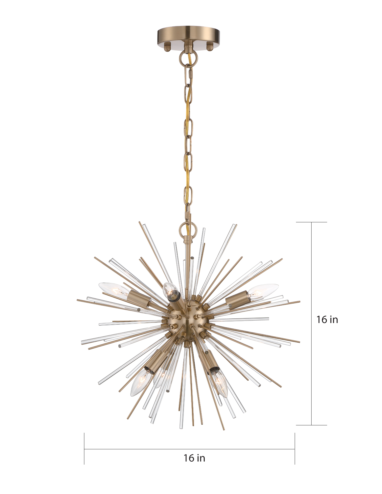 CIRRUS 6 LIGHT CHANDELIER - 60-6992