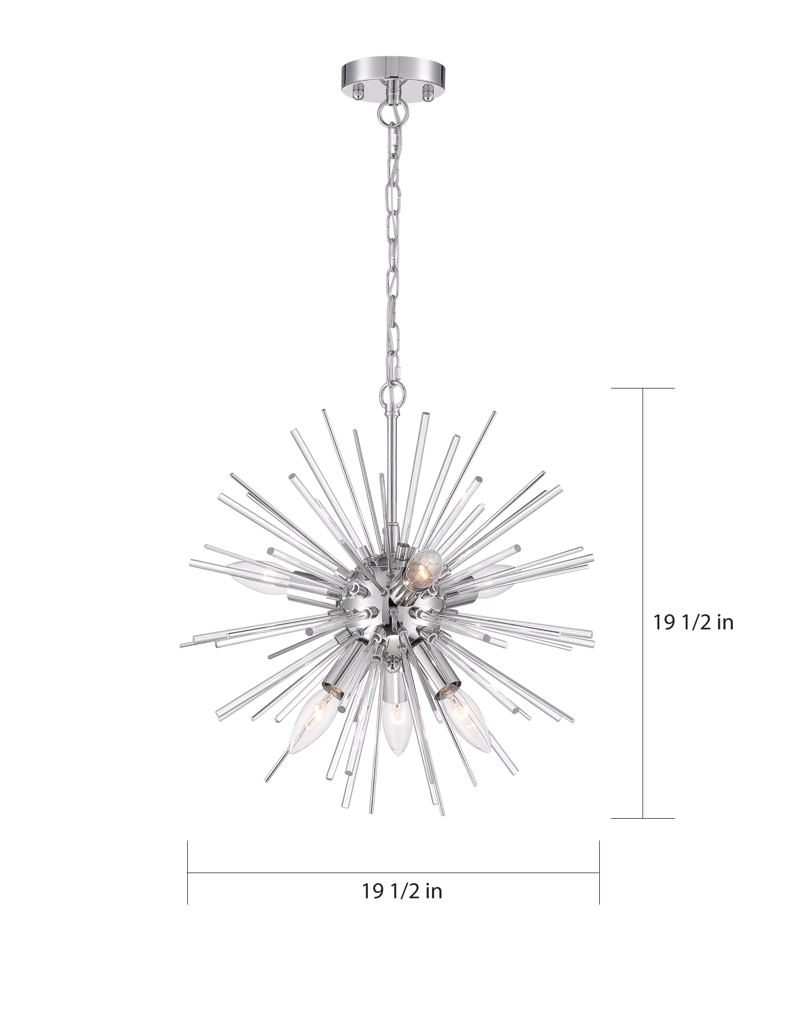 CIRRUS 8 LIGHT CHANDELIER - 60-6993