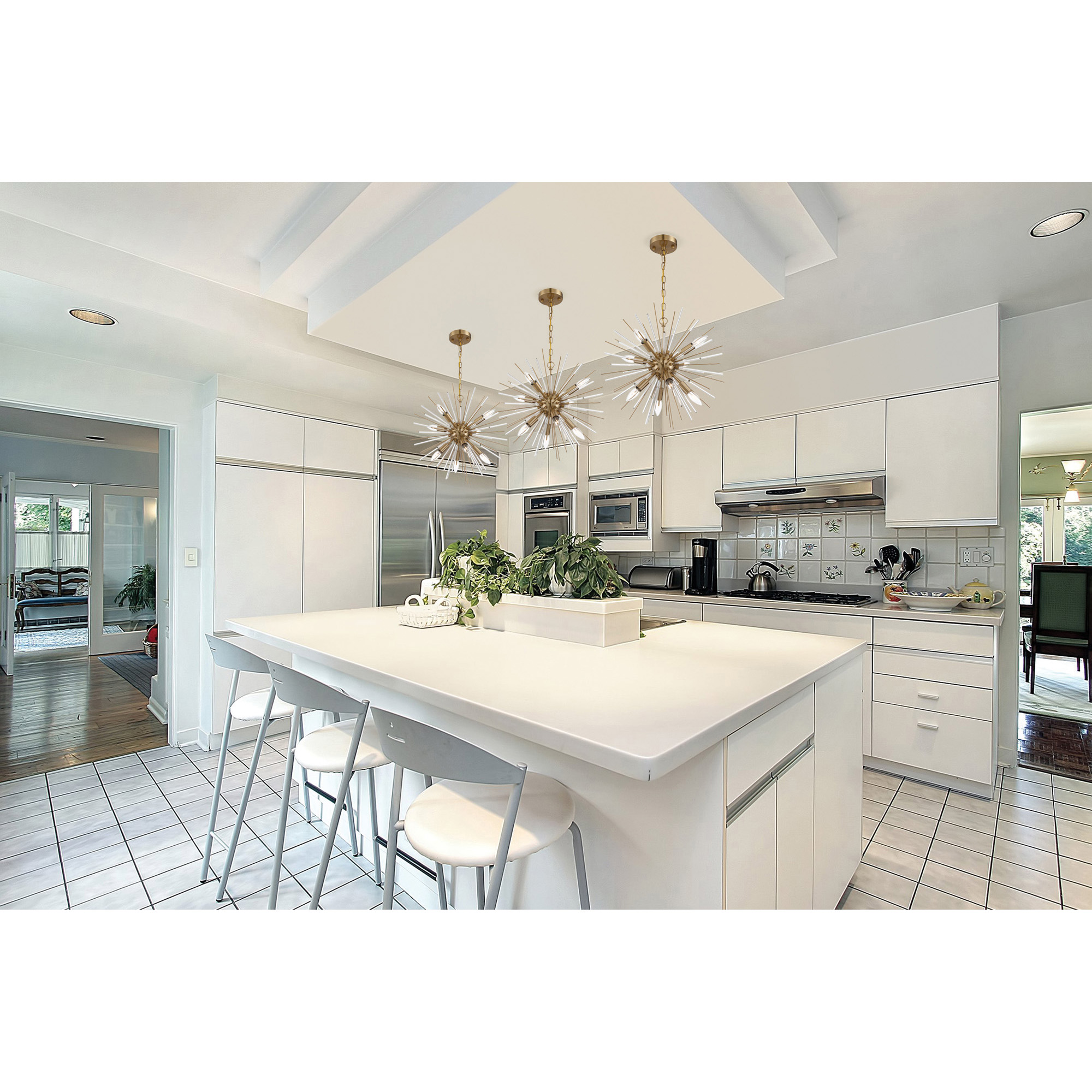 CIRRUS 8 LIGHT CHANDELIER - 60-6994