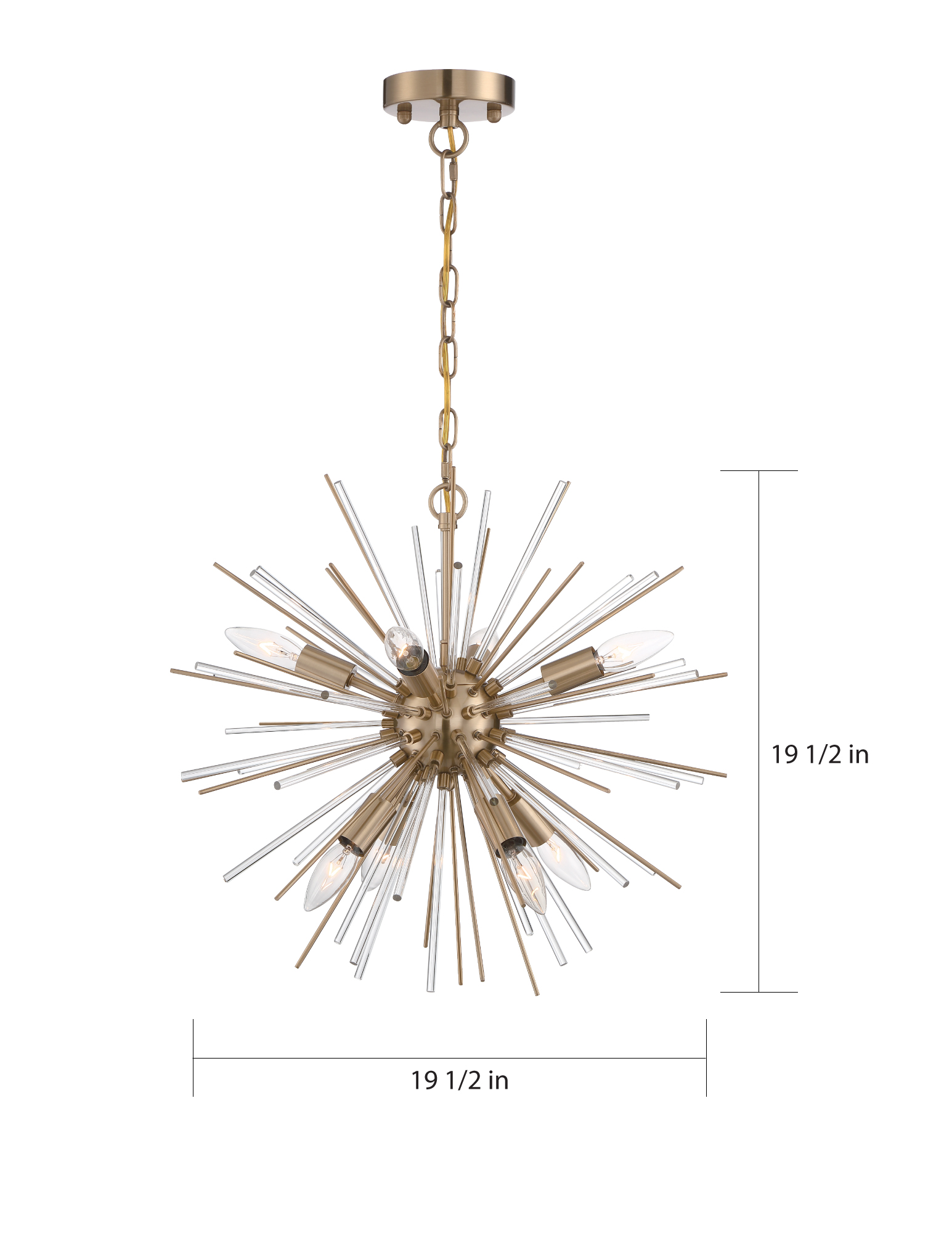 CIRRUS 8 LIGHT CHANDELIER - 60-6994