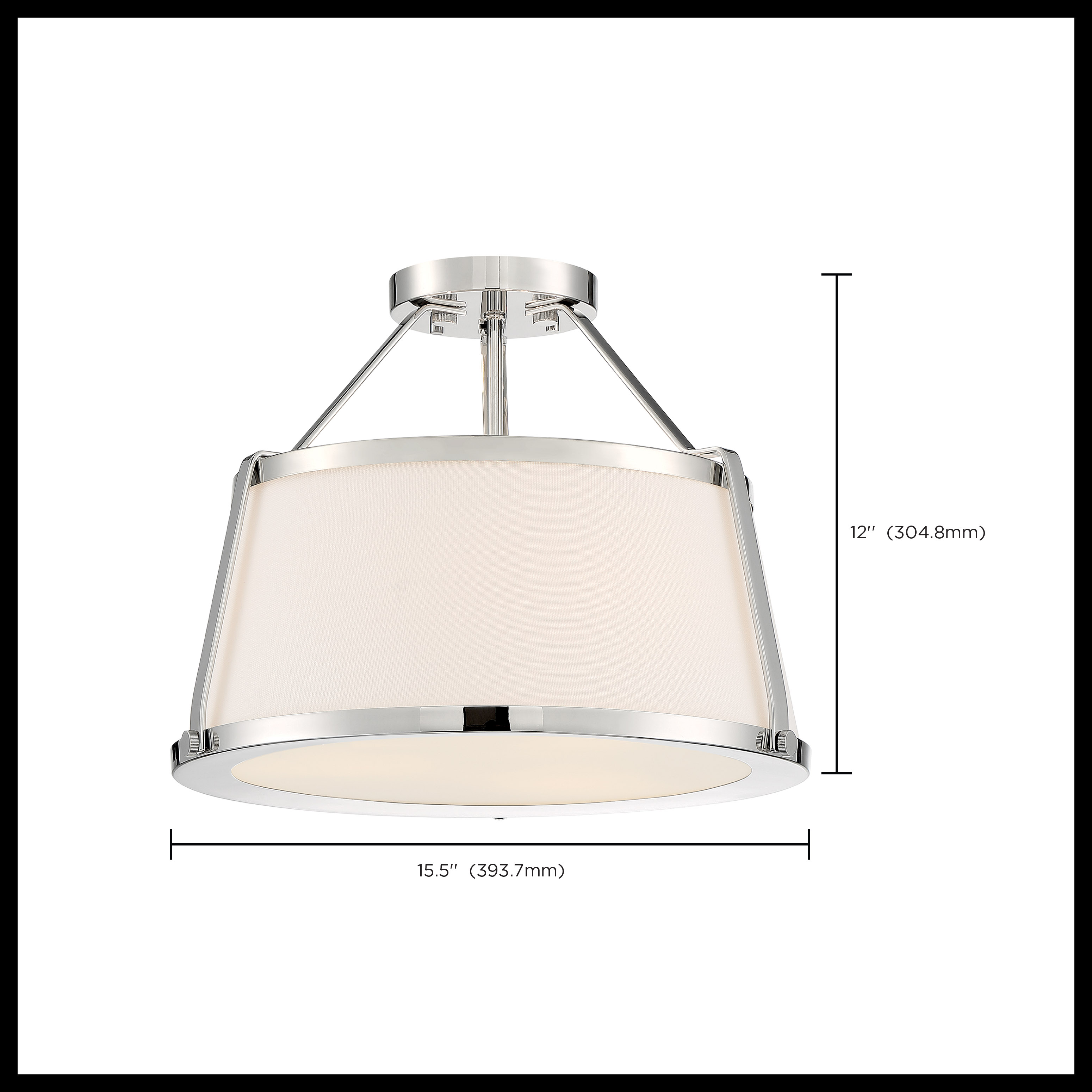 CUTTY 3LT SEMI FLUSH - 60-6996