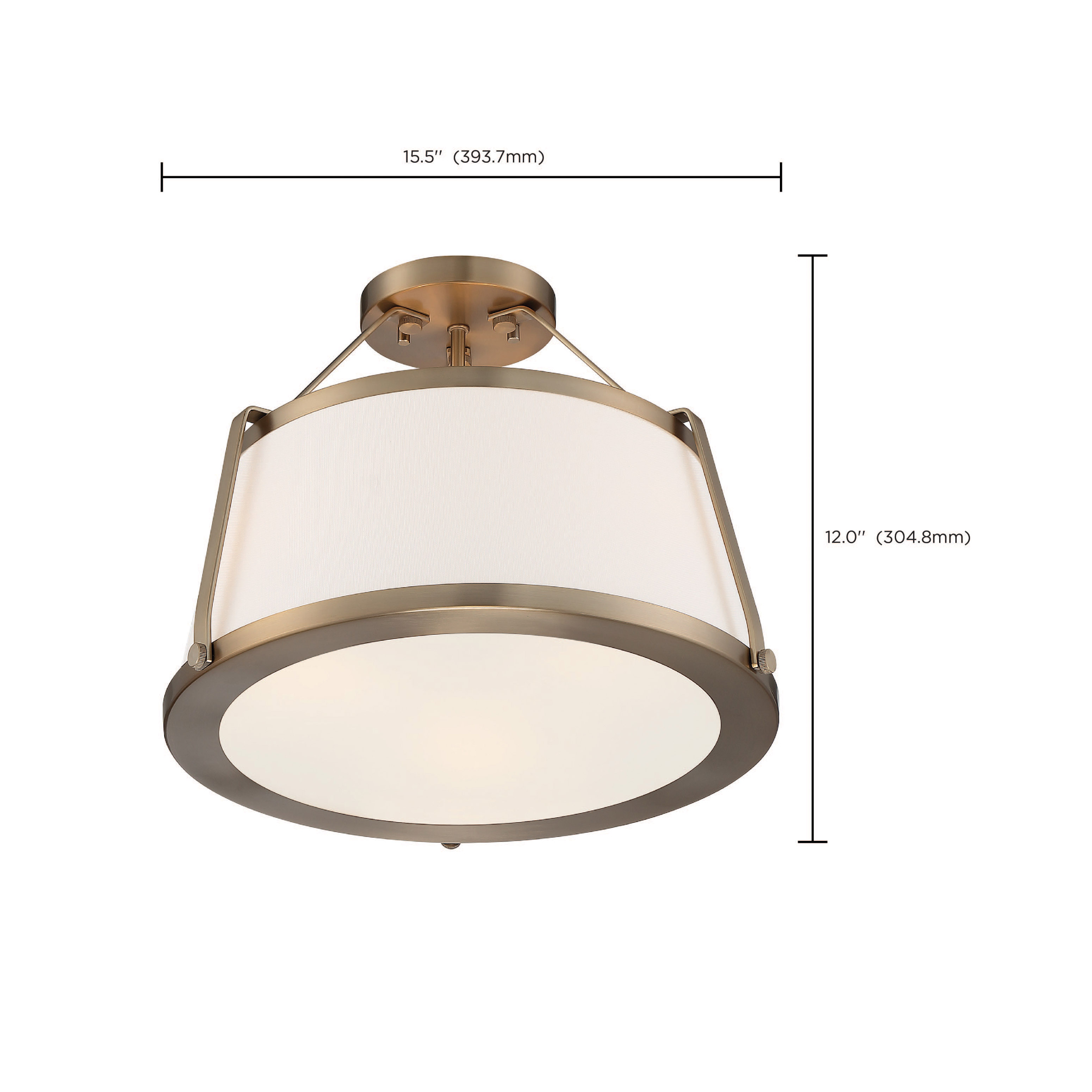 CUTTY 3LT SEMI FLUSH - 60-6997