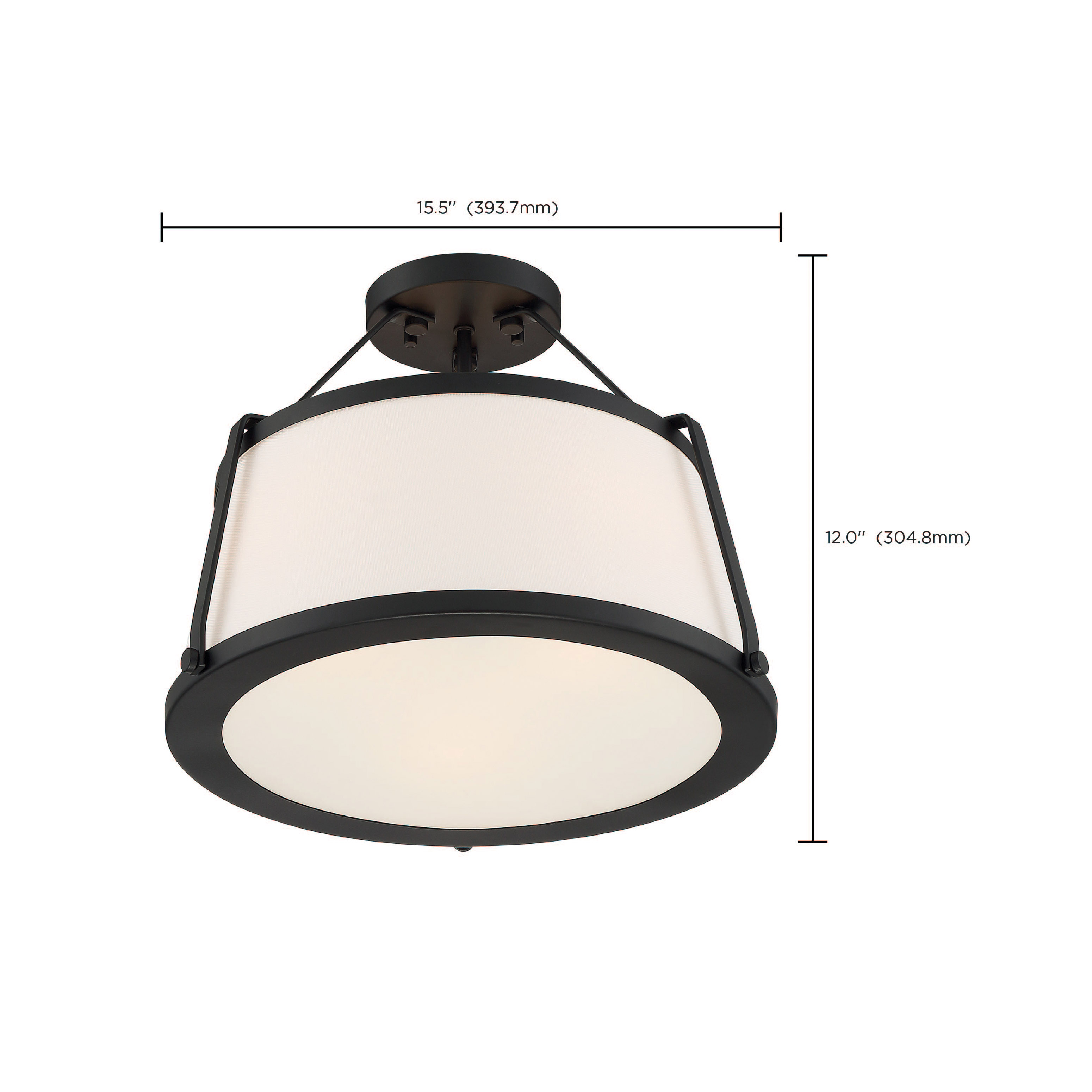 CUTTY 3LT SEMI FLUSH - 60-6998