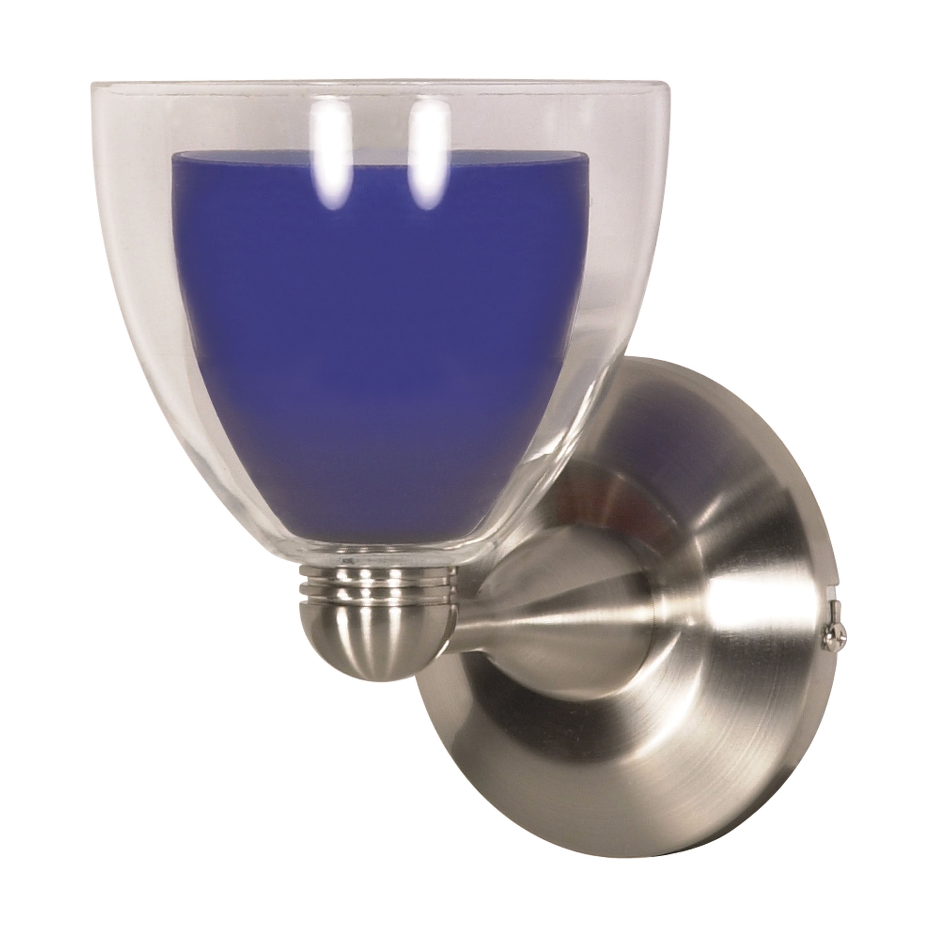BLUE CLEAR HAL.WALL SCONCE BN - 60-700