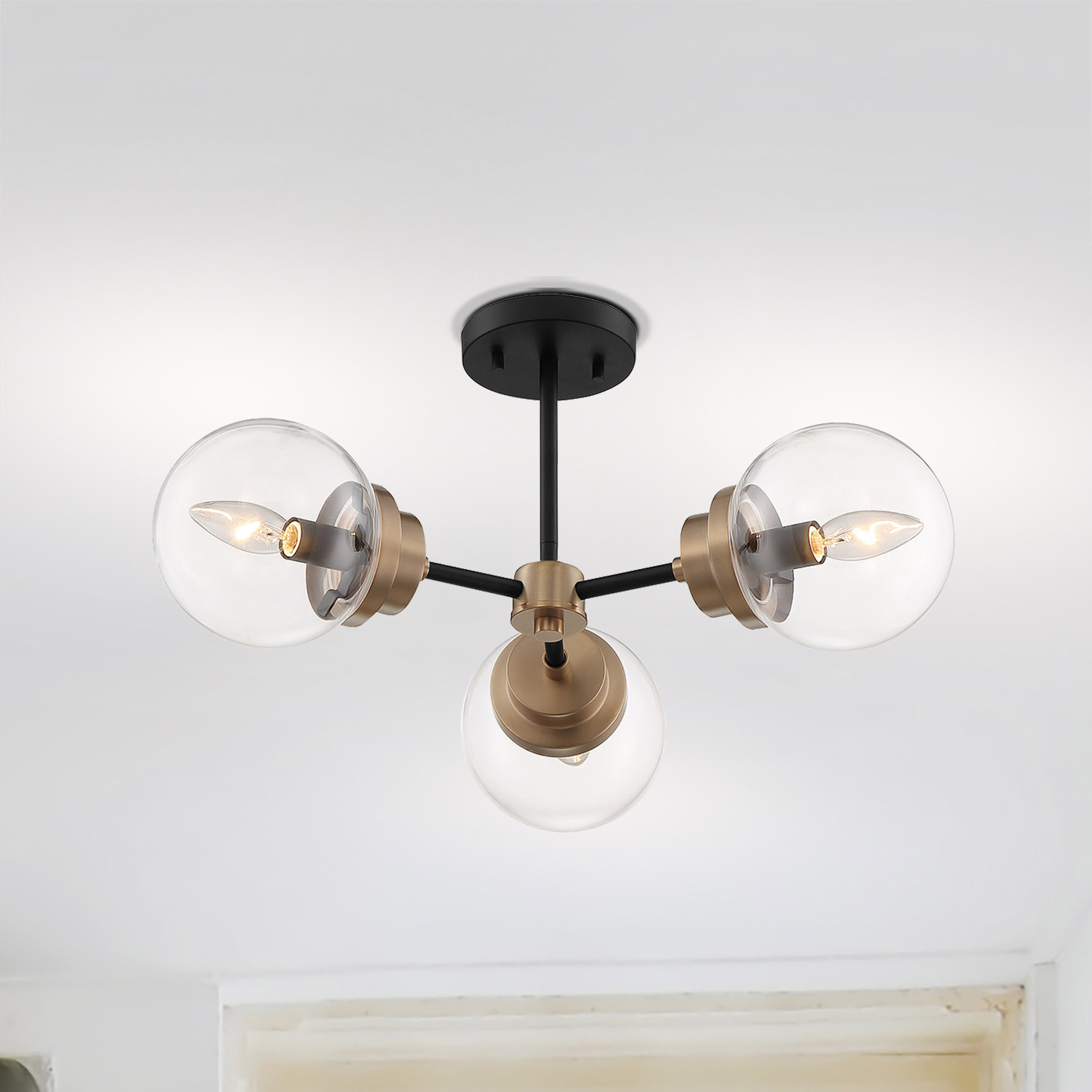 AXIS 3 LIGHT SEMI FLUSH - 60-7123