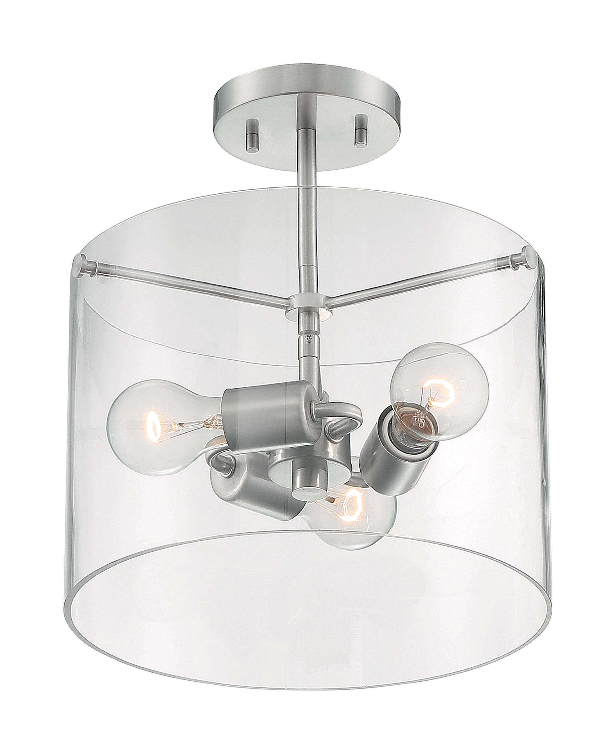 SOMMERSET 3 LIGHT SEMI FLUSH - 60-7178
