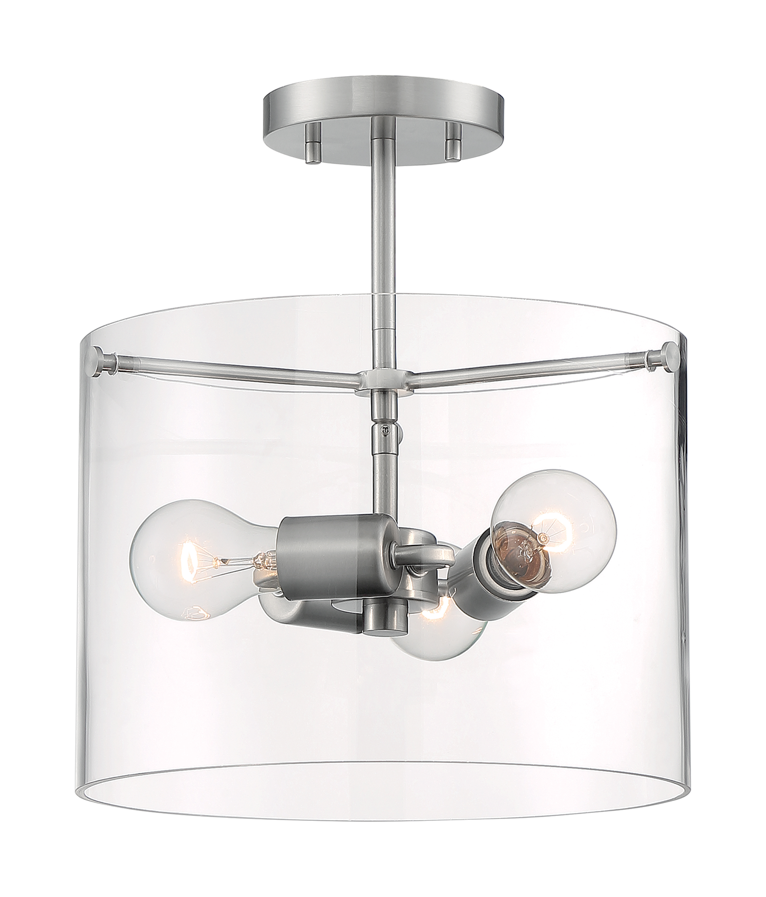 SOMMERSET 3 LIGHT SEMI FLUSH - 60-7178